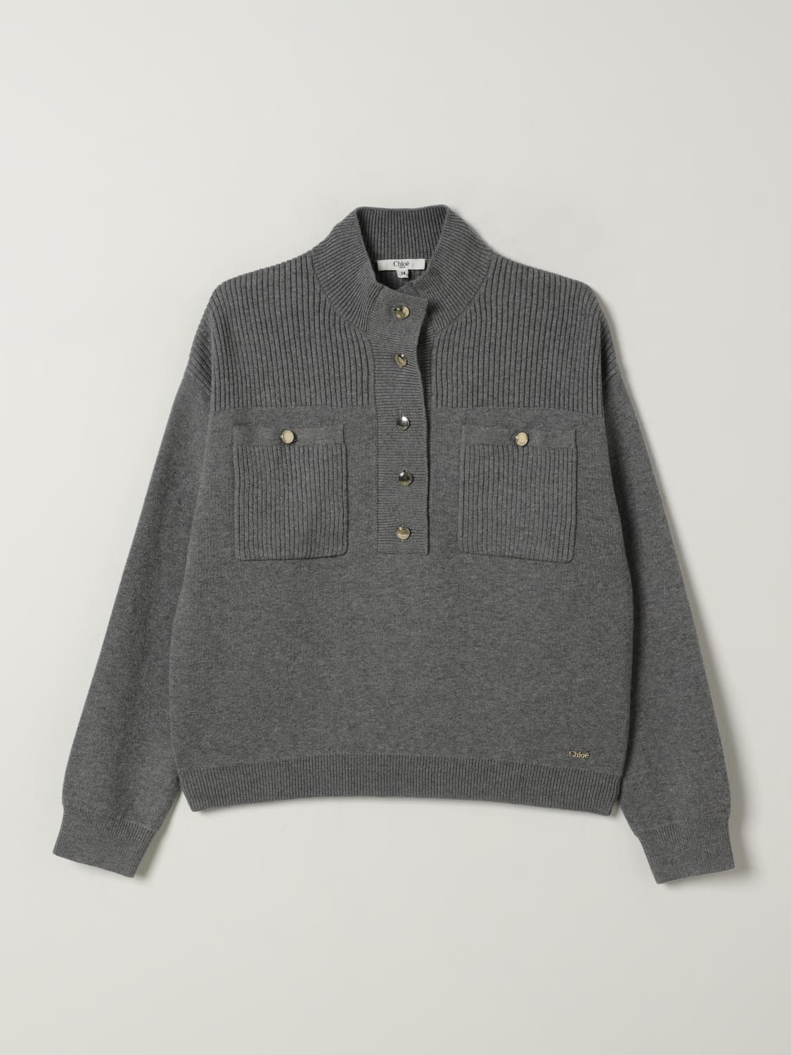 CHLOÉ PULLOVER: Pullover kinder ChloÉ, Grau - Img 1