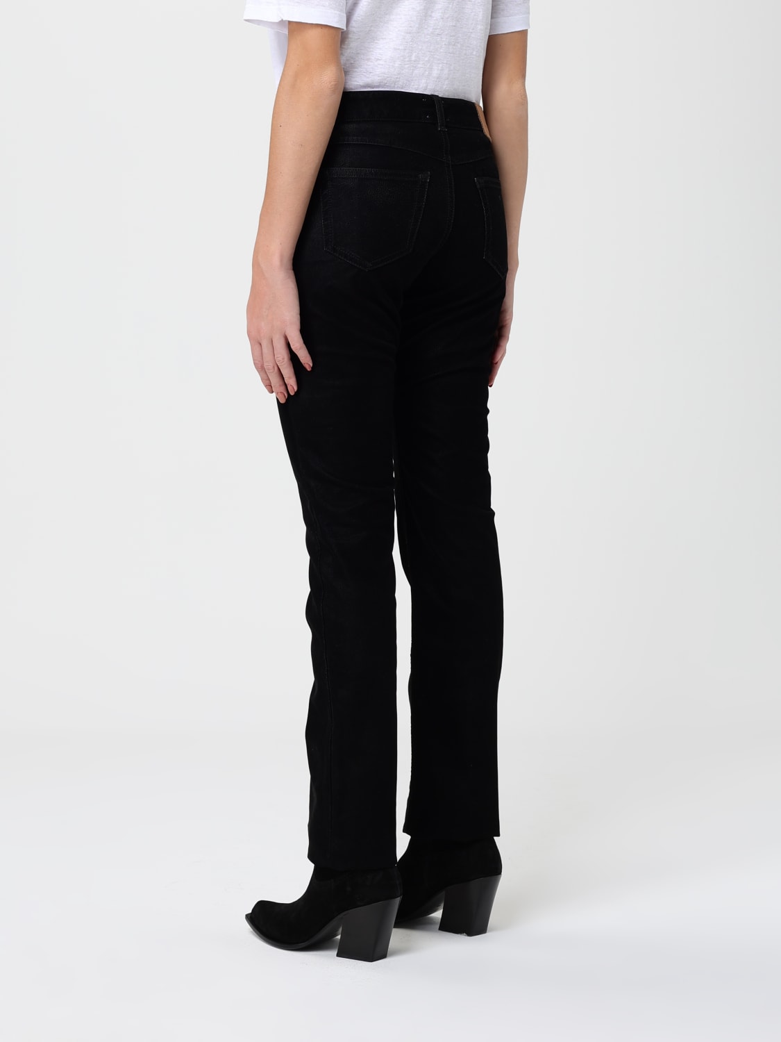 ISABEL MARANT ETOILE JEANS: Jeans Dipadela Isabel Marant Etoile in denim , Nero - Img 3