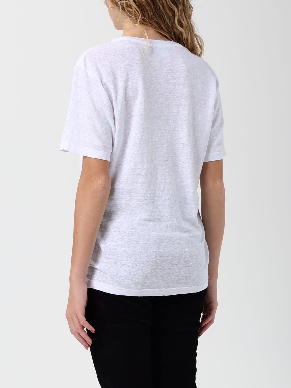 ISABEL MARANT ETOILE T恤: T恤 女士 Isabel Marant Etoile, 白色 - Img 3