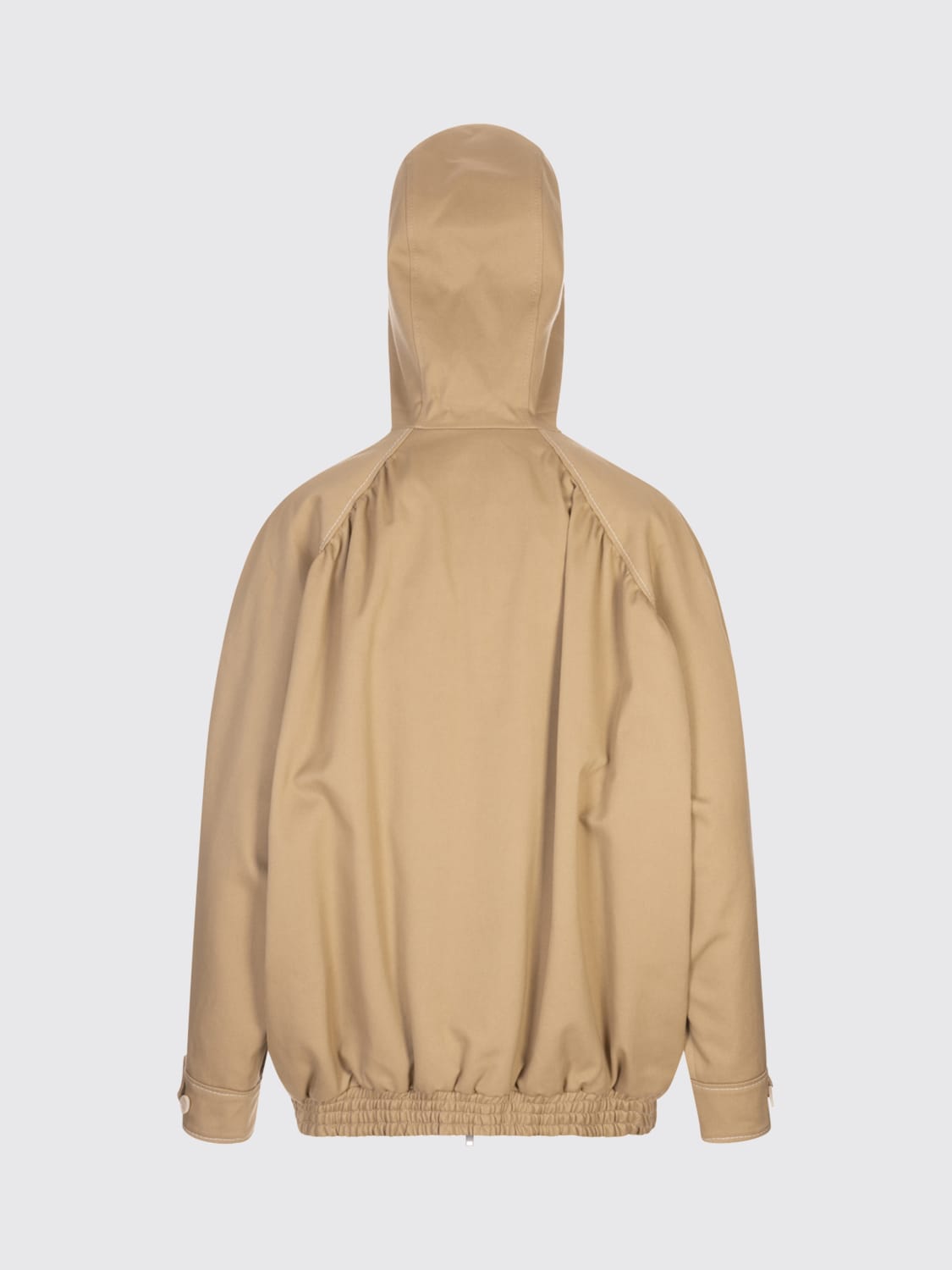 MARNI GIACCA: Giubbotto con cappuccio Marni in cotone , Marrone - Img 2