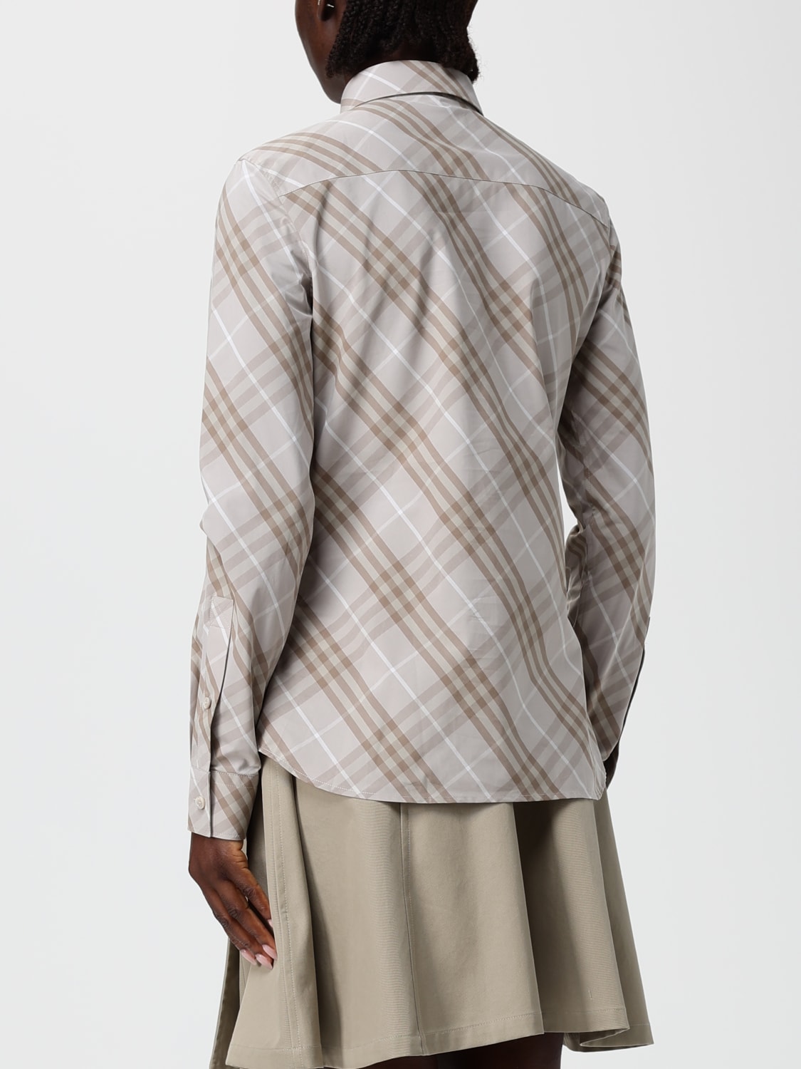 BURBERRY SHIRT: Shirt woman Burberry, Grey - Img 3