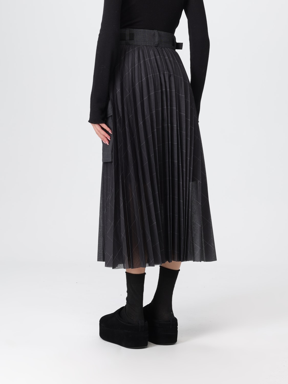 SACAI ROCK: Rock damen Sacai, Grau - Img 3