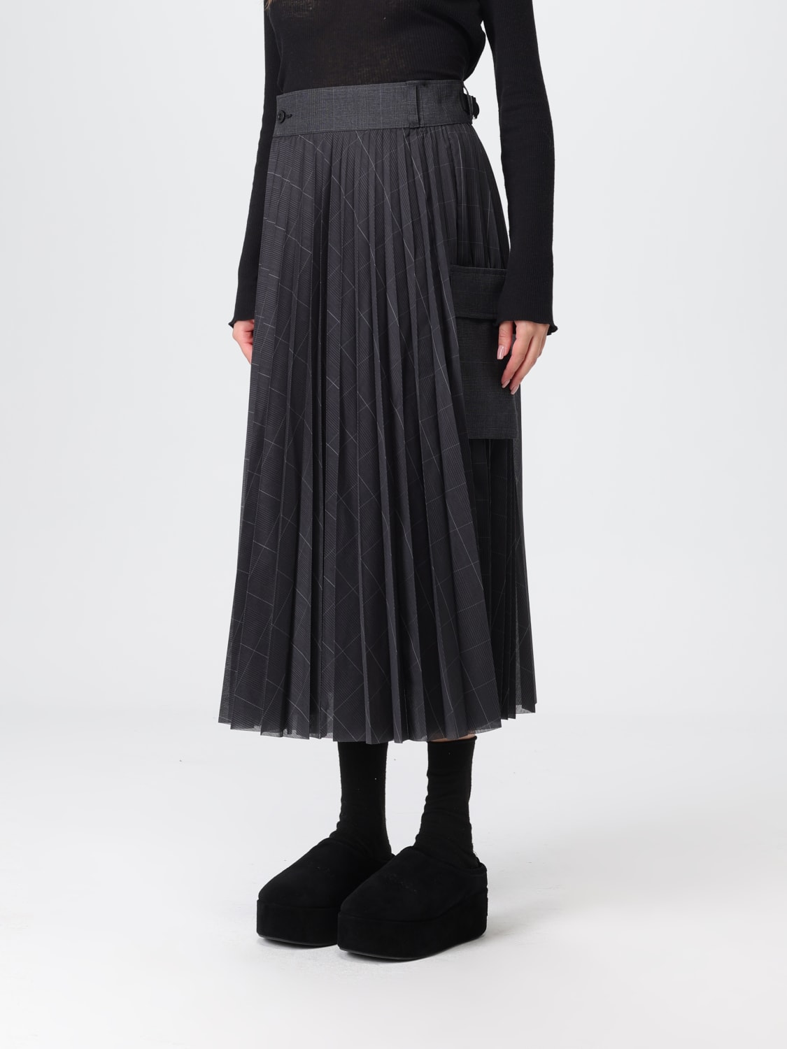 SACAI ROCK: Rock damen Sacai, Grau - Img 4