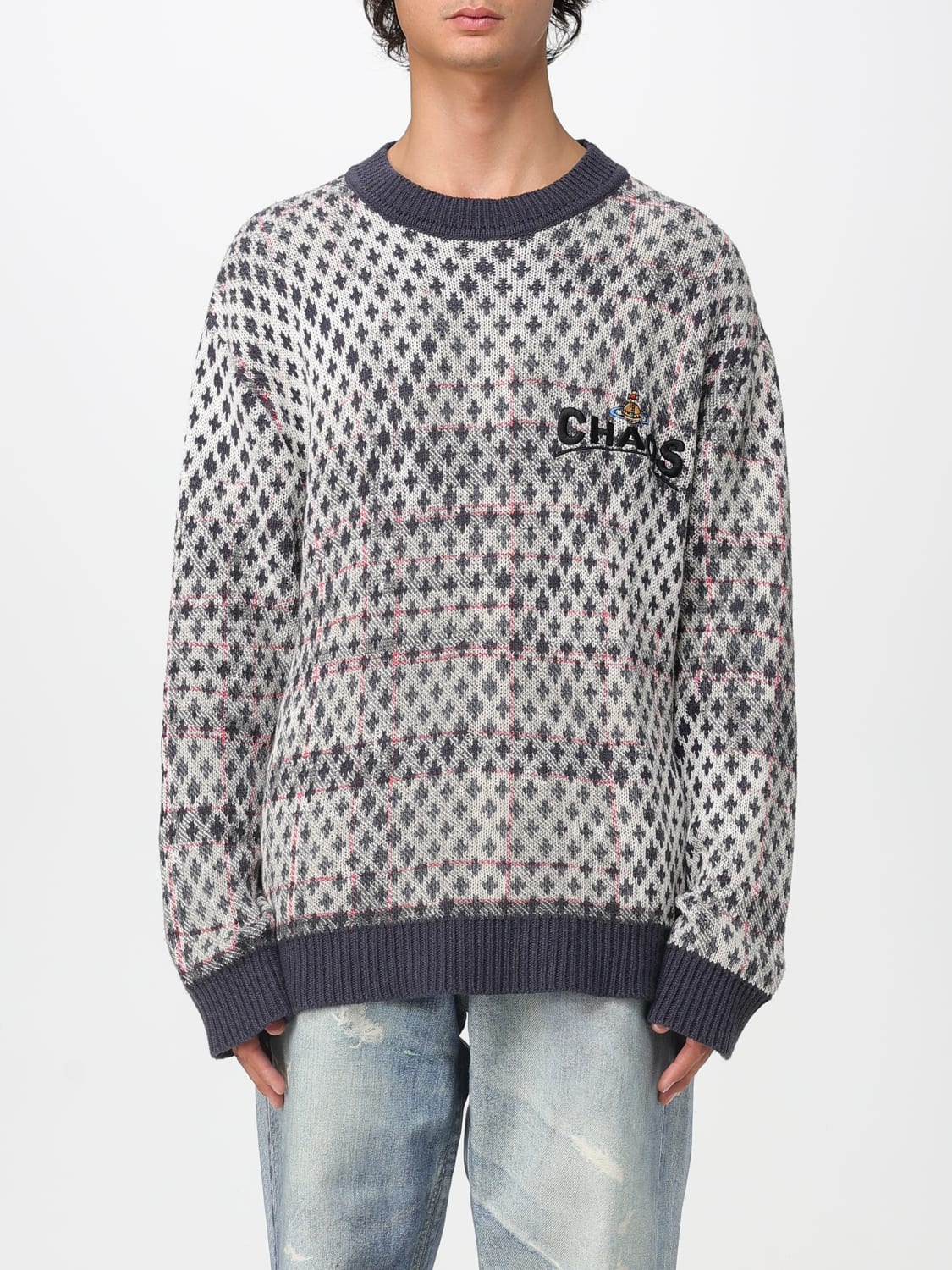 VIVIENNE WESTWOOD PULLOVER: Pullover herren Vivienne Westwood, Rot - Img 1