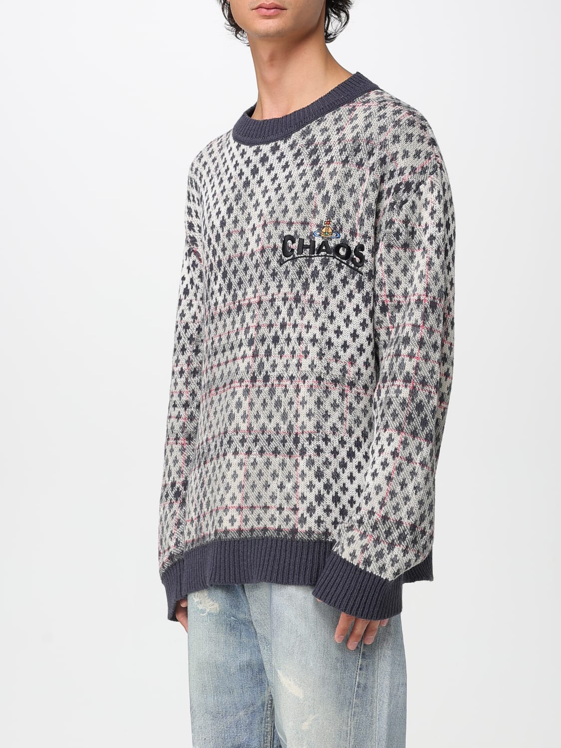 VIVIENNE WESTWOOD PULLOVER: Pullover herren Vivienne Westwood, Rot - Img 4