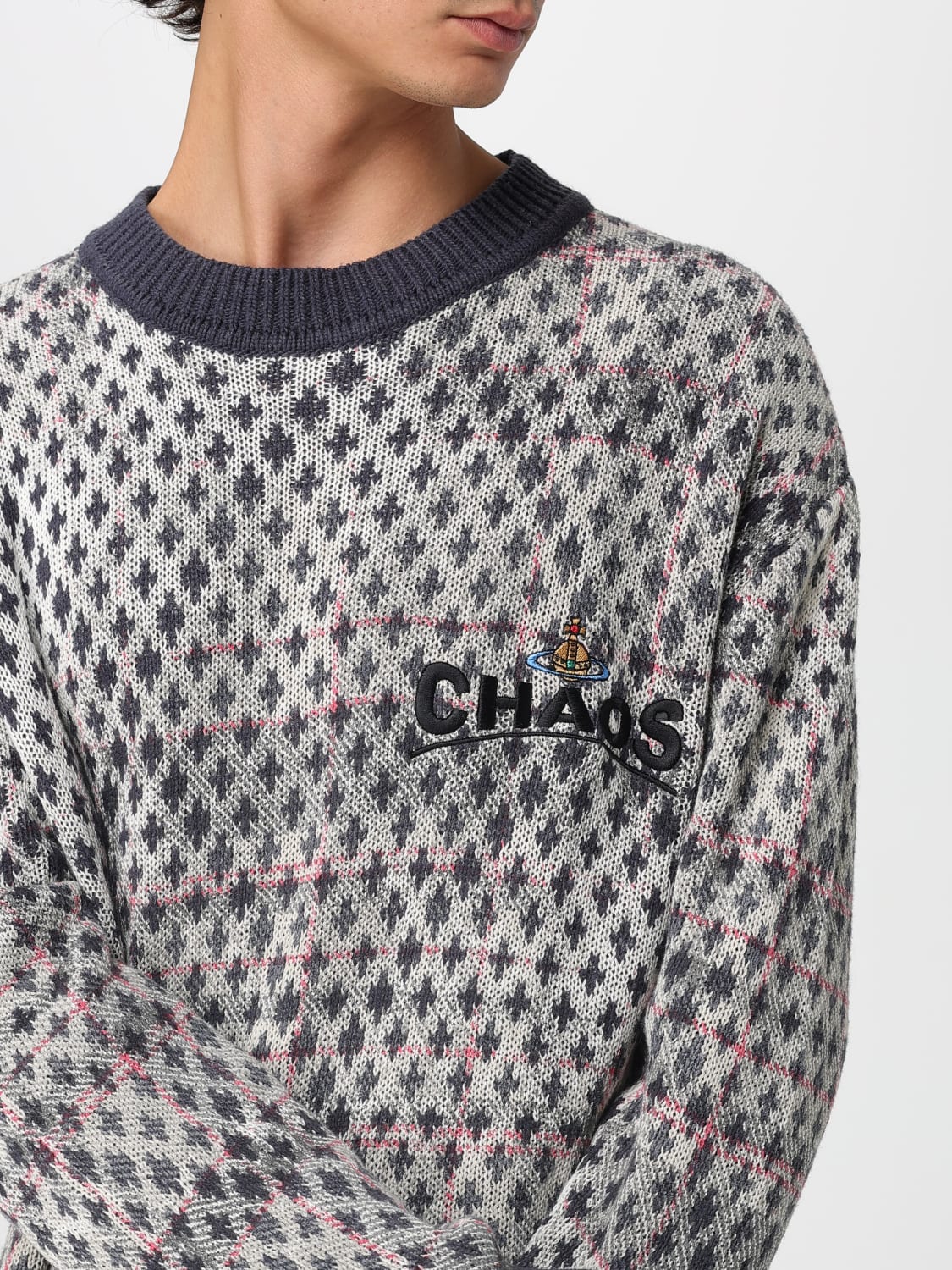 VIVIENNE WESTWOOD PULLOVER: Pullover herren Vivienne Westwood, Rot - Img 5