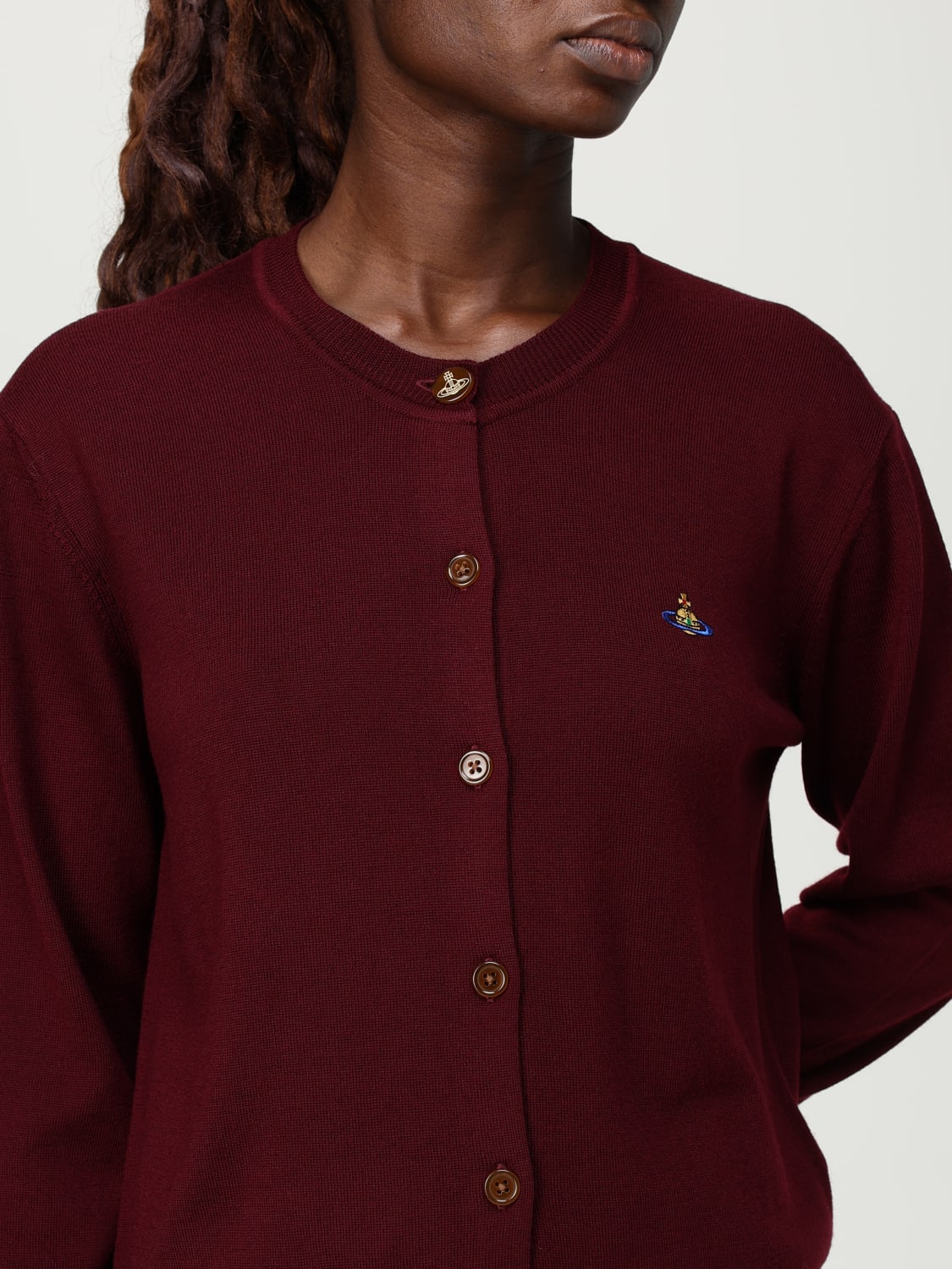 VIVIENNE WESTWOOD PULL: Pull femme Vivienne Westwood, Rouge Brique - Img 5