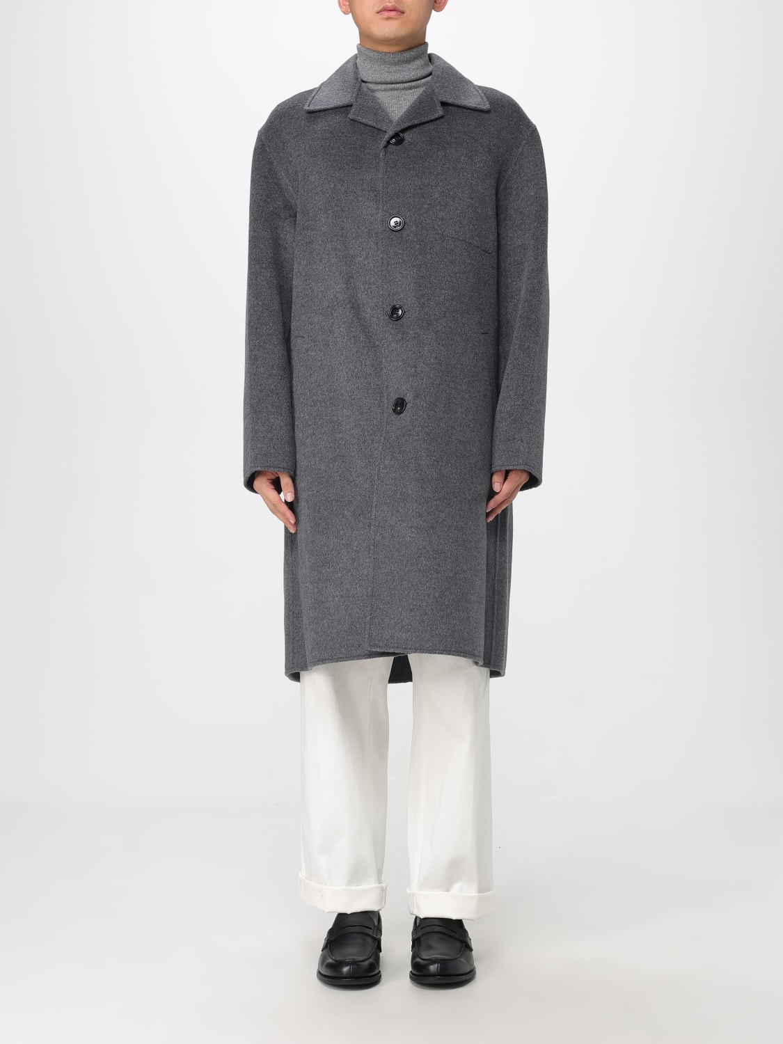 AMI PARIS COAT: Coat men Ami Paris, Grey - Img 1