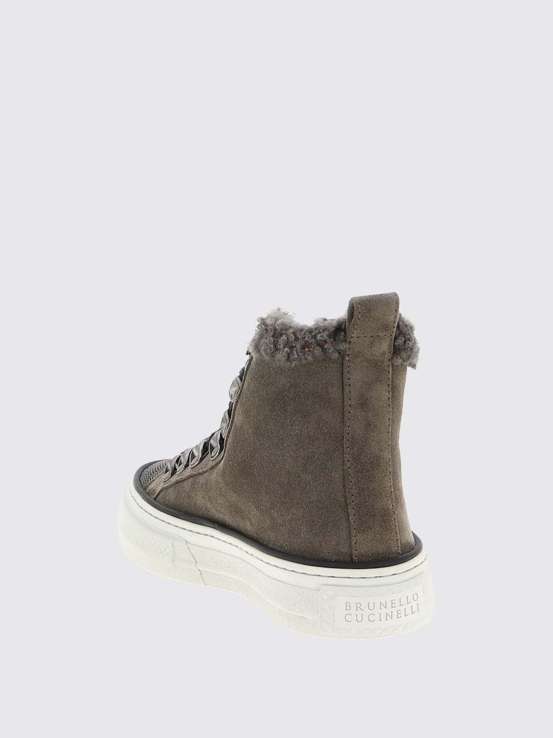 BRUNELLO CUCINELLI SNEAKERS: Sneakers woman Brunello Cucinelli, Grey - Img 3