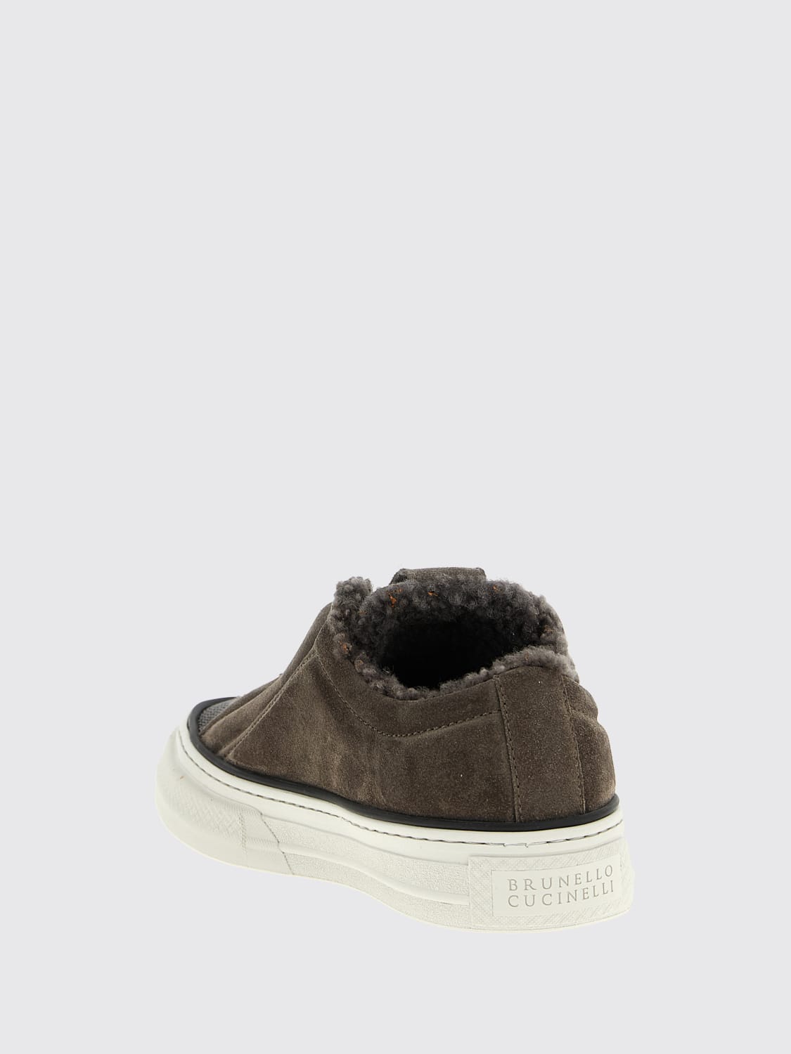 BRUNELLO CUCINELLI BASKETS: Baskets femme Brunello Cucinelli, Gris - Img 3