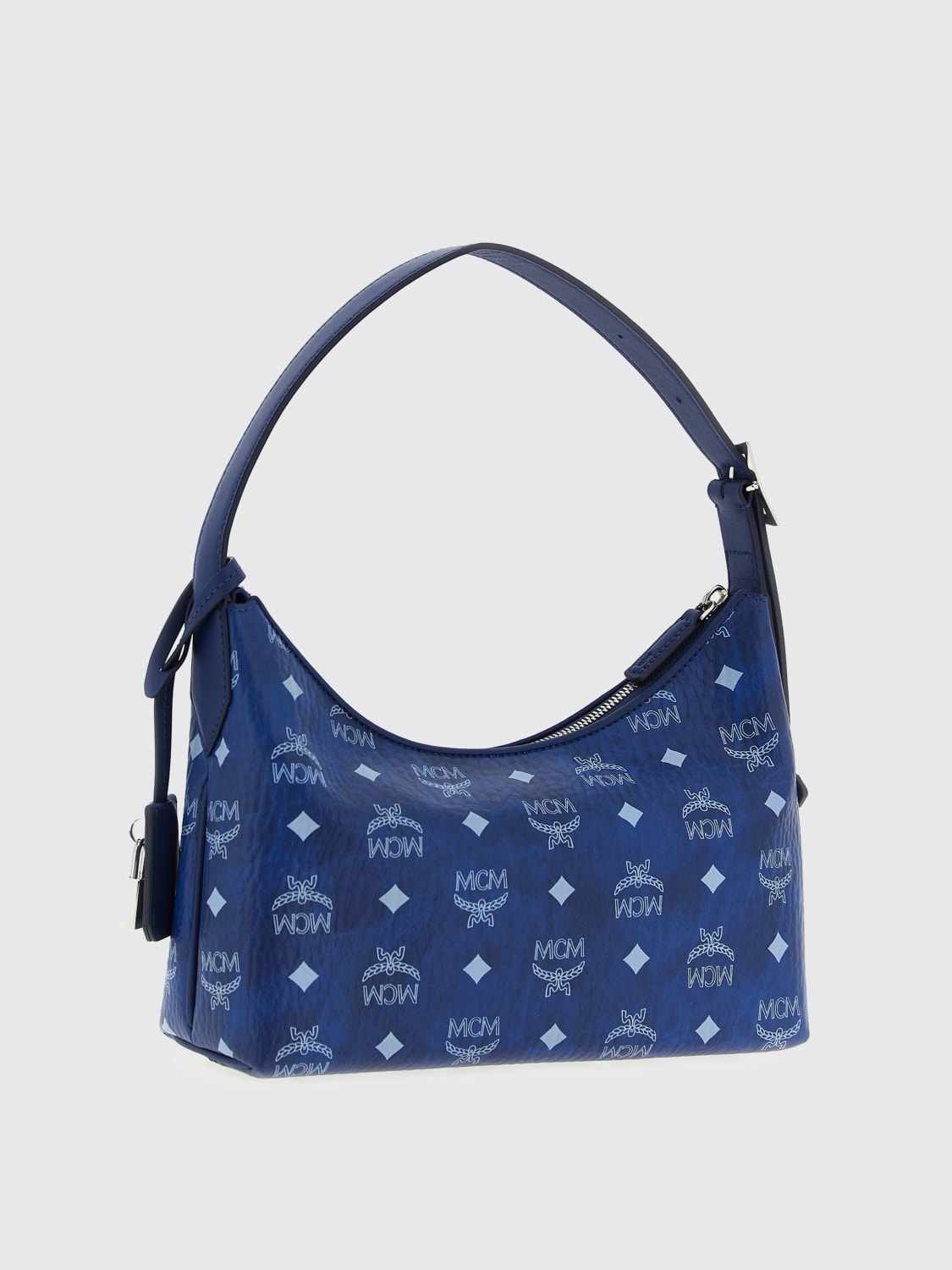 MCM SCHULTERTASCHE: Schultertasche damen Mcm, Blau - Img 2