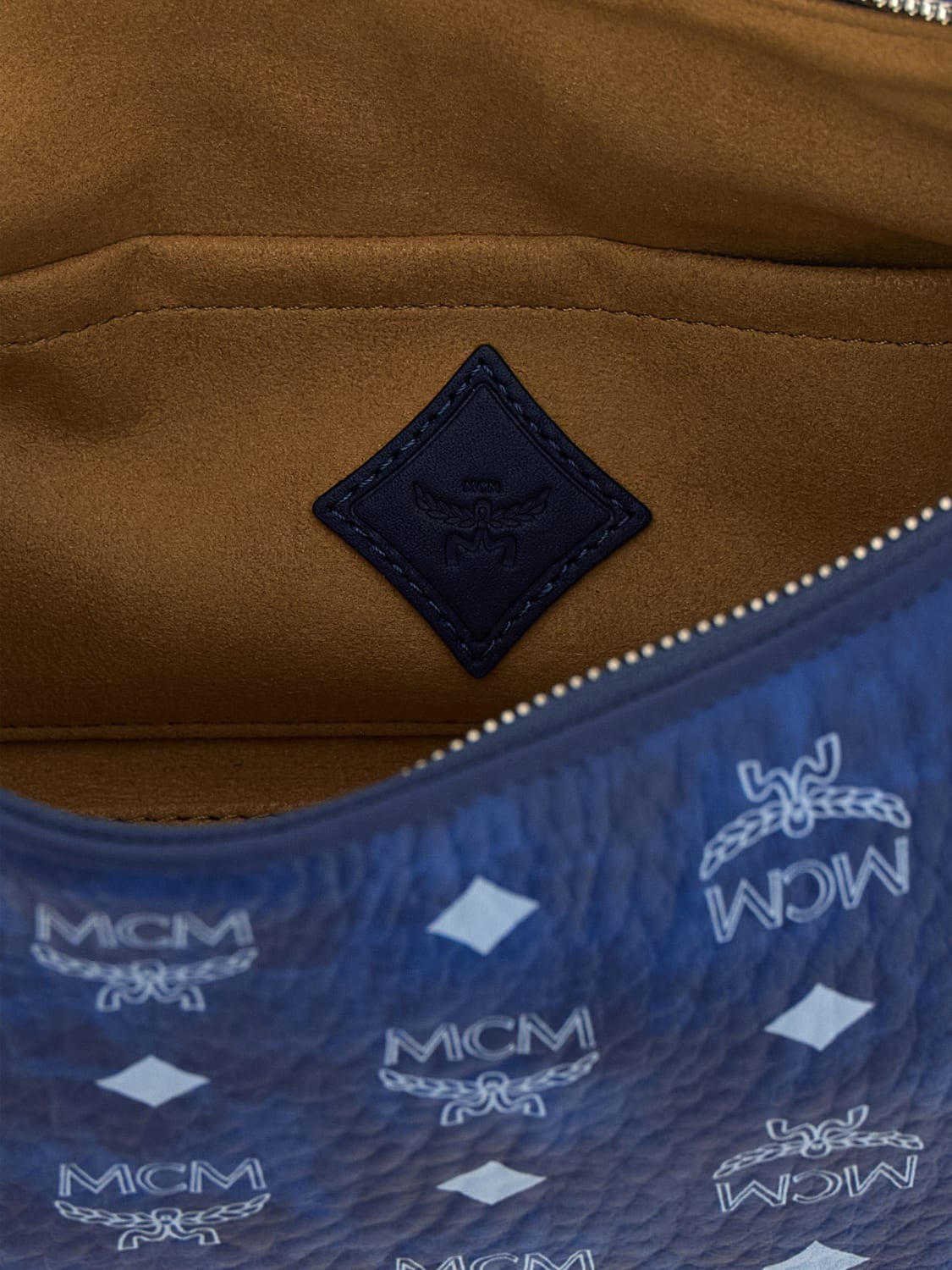 MCM SCHULTERTASCHE: Schultertasche damen Mcm, Blau - Img 4