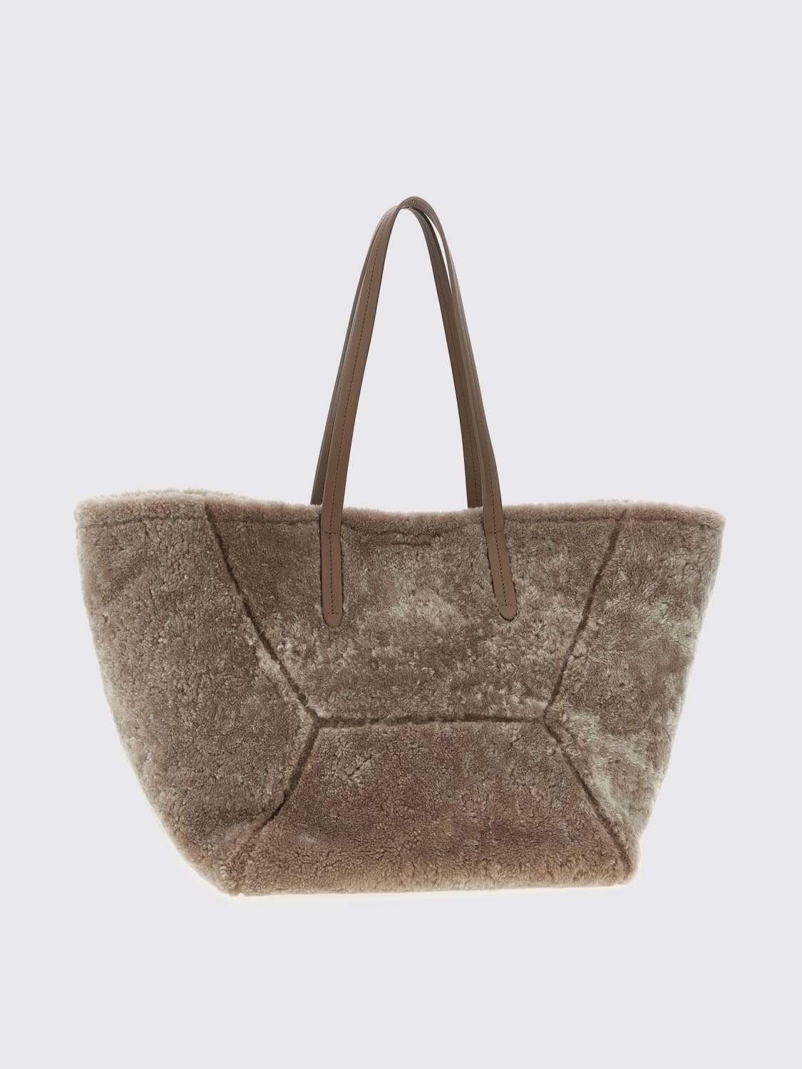 BRUNELLO CUCINELLI TOTE BAG: Shoulder bag woman Brunello Cucinelli, Grey - Img 2