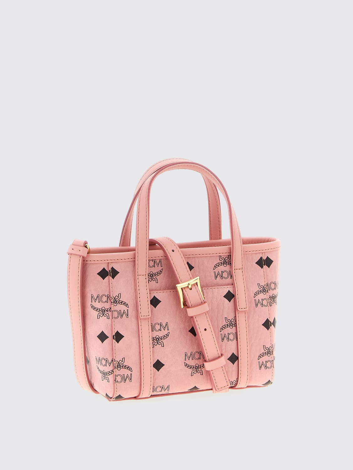 MCM MINI BAG: Shoulder bag woman Mcm, Pink - Img 2