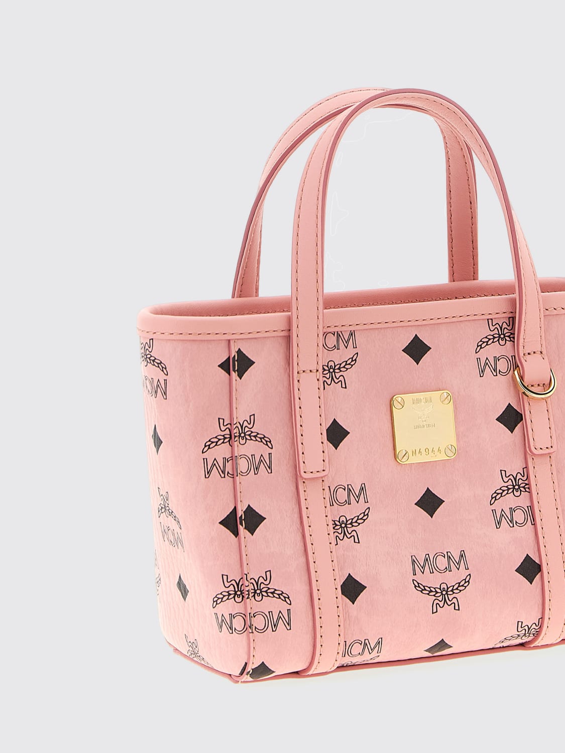 MCM MINI BAG: Shoulder bag woman Mcm, Pink - Img 3