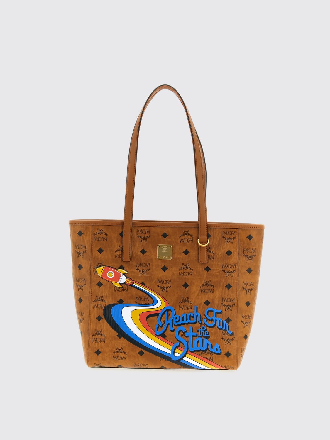 MCM SHOULDER BAG: Shoulder bag woman Mcm, Brown - Img 1