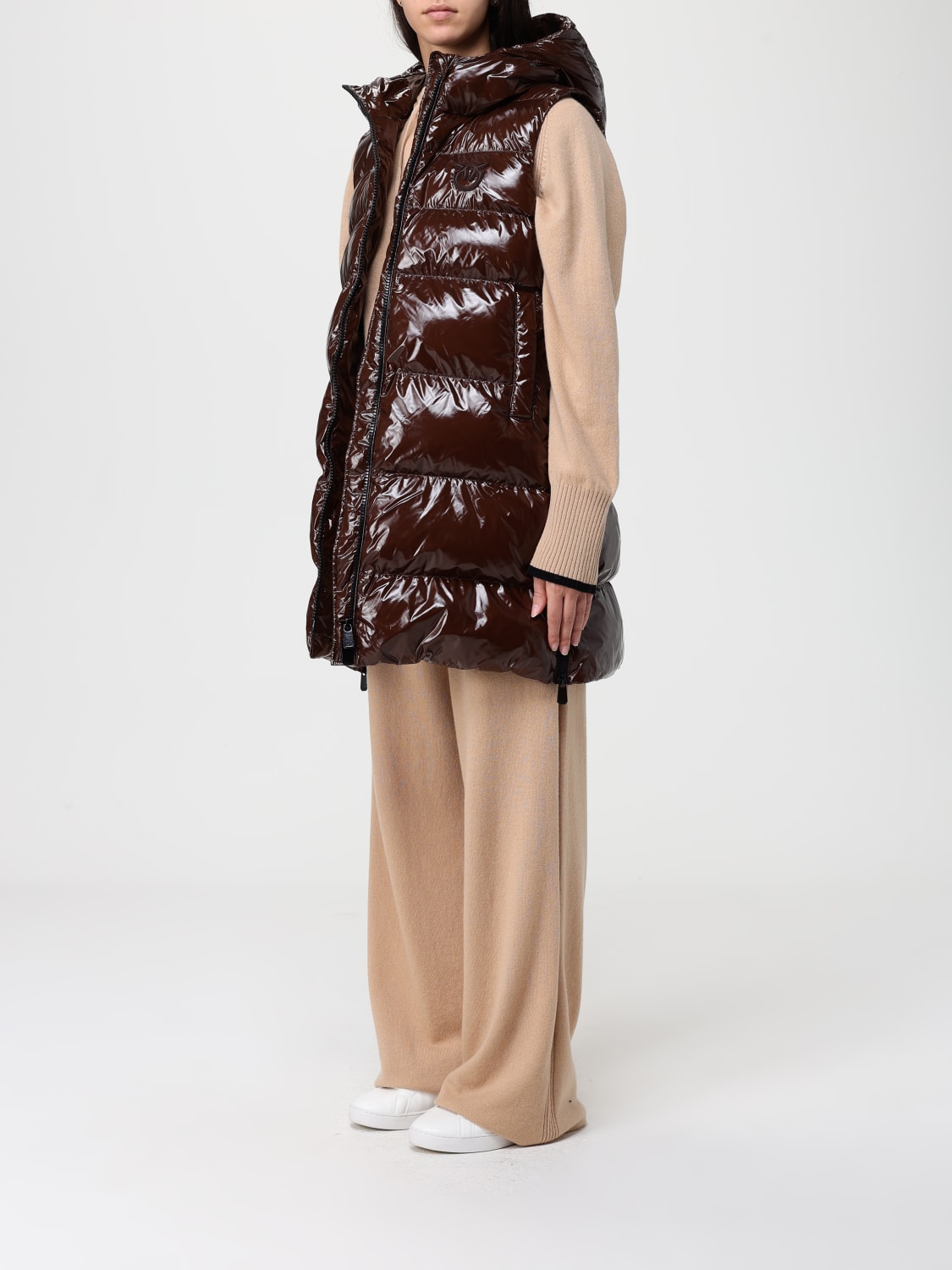 PINKO GILET: Blazer femme Pinko, Marron - Img 3