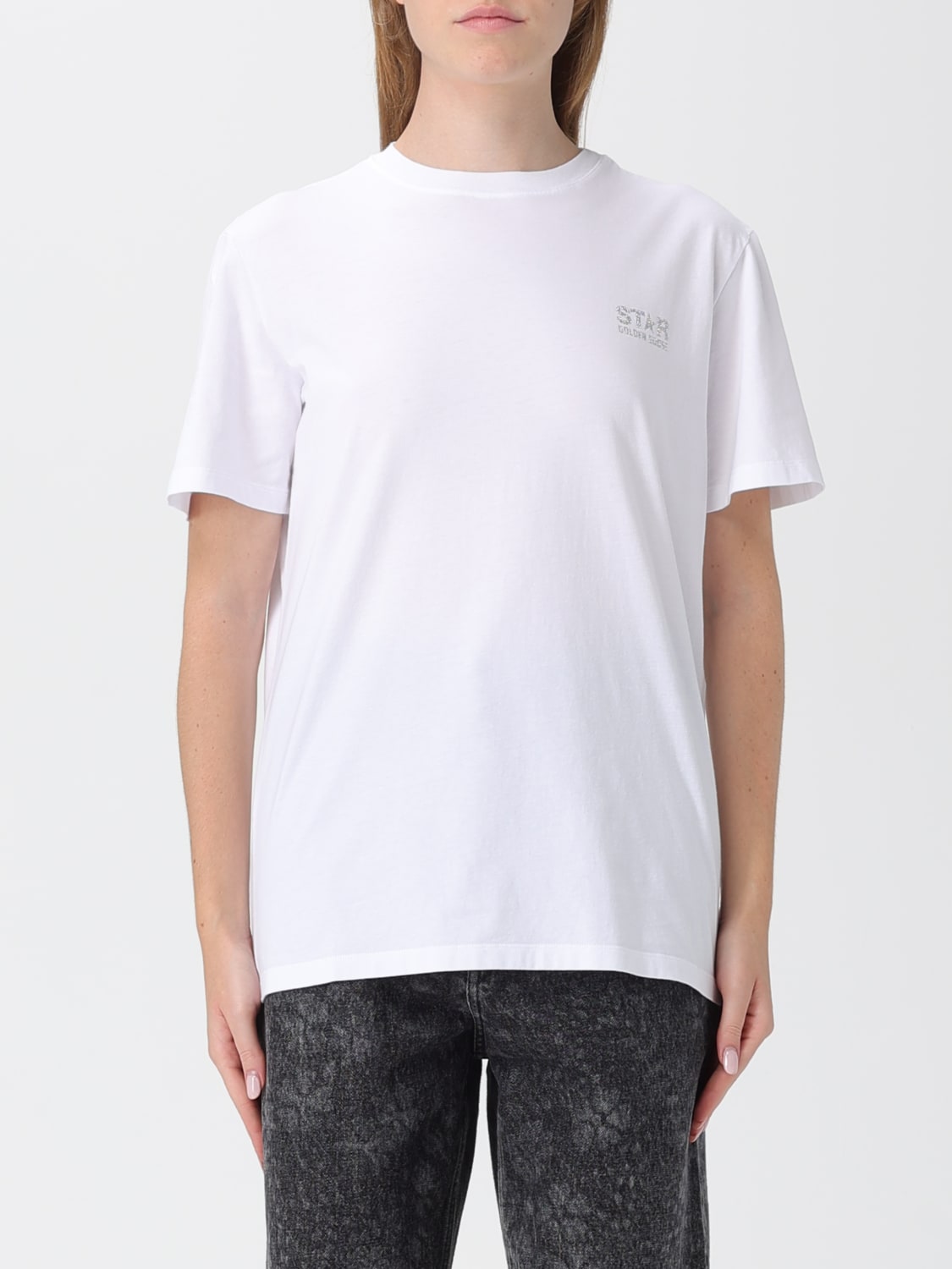 GOLDEN GOOSE T-SHIRT: T-shirt femme Golden Goose, Blanc - Img 1