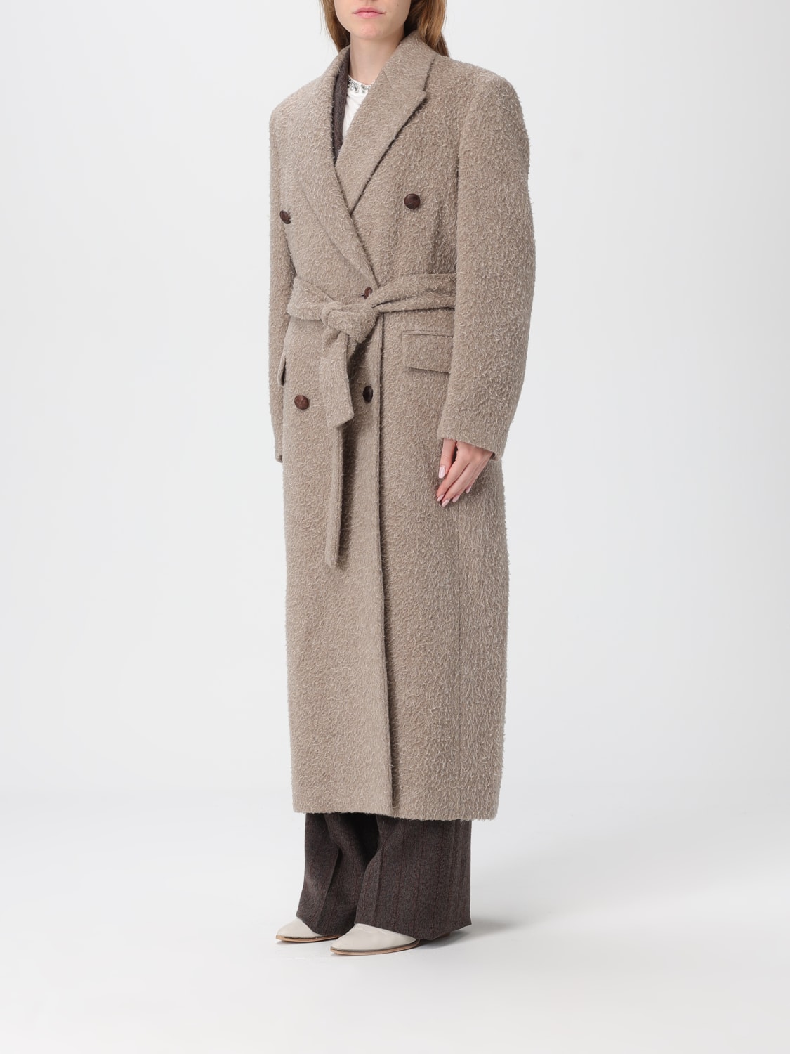 GOLDEN GOOSE COAT: Coat woman Golden Goose, Grey - Img 4