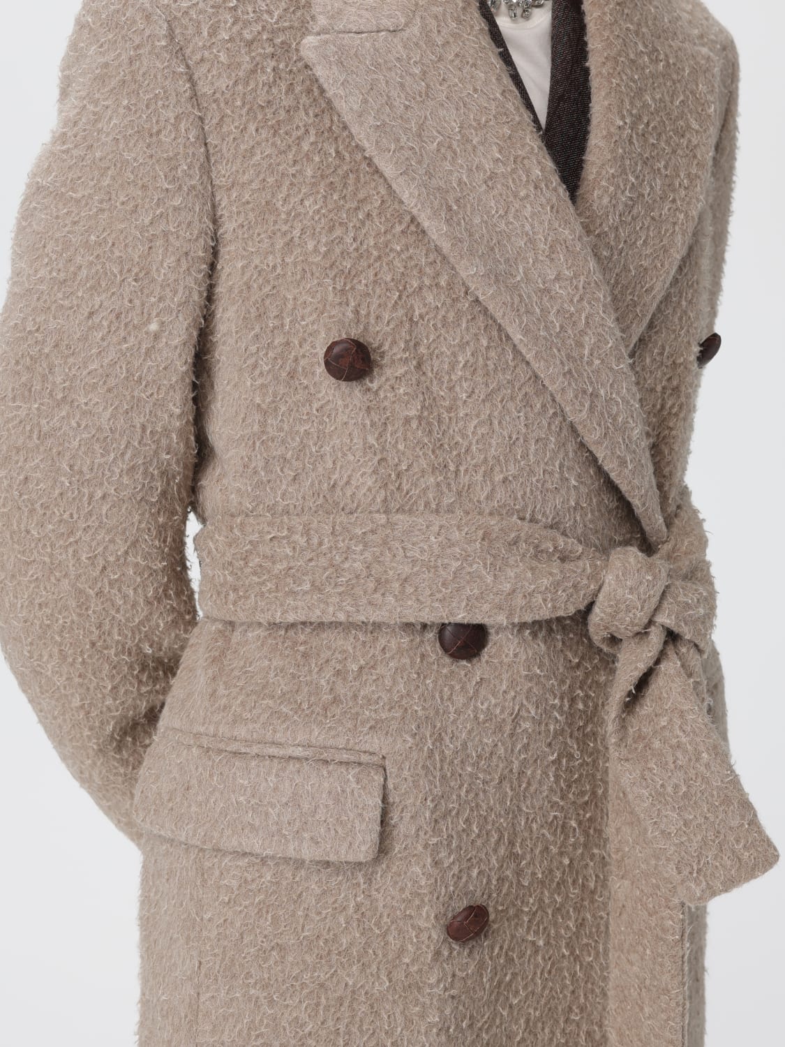 GOLDEN GOOSE COAT: Coat woman Golden Goose, Grey - Img 5