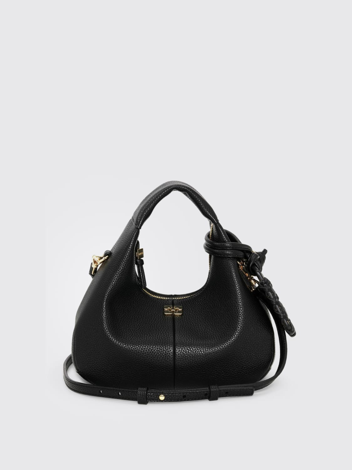 GANNI HANDBAG: Shoulder bag woman Ganni, Black - Img 1