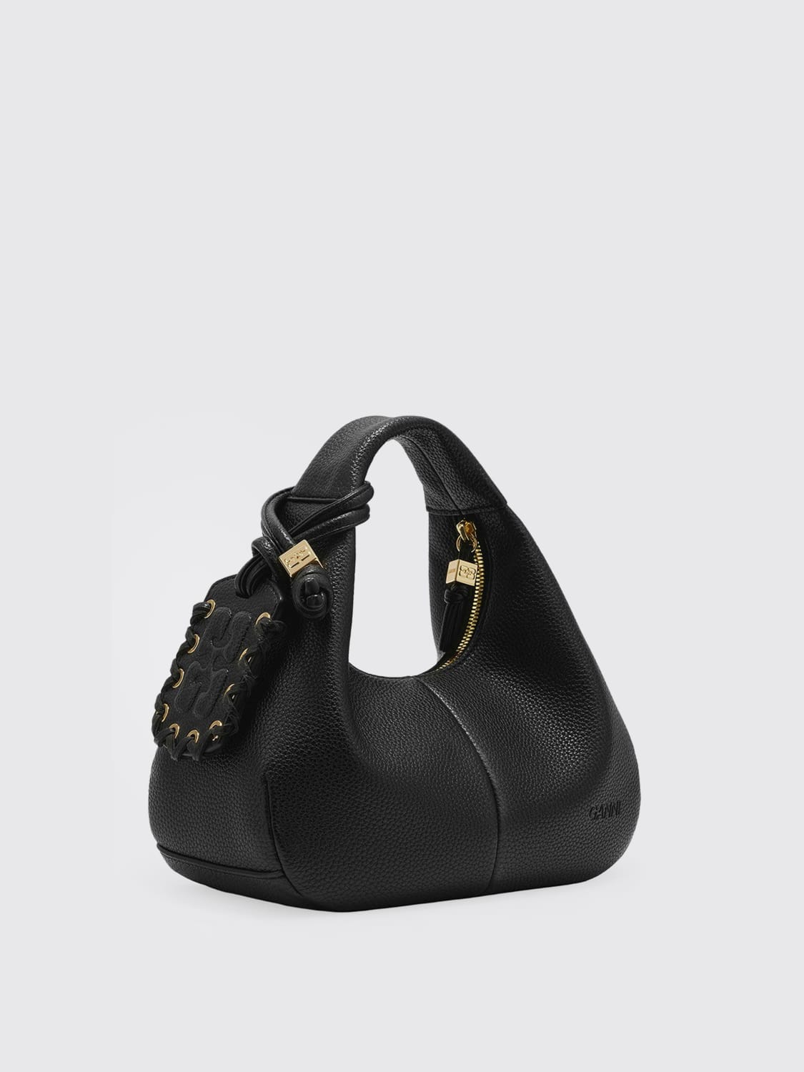 GANNI HANDBAG: Shoulder bag woman Ganni, Black - Img 3