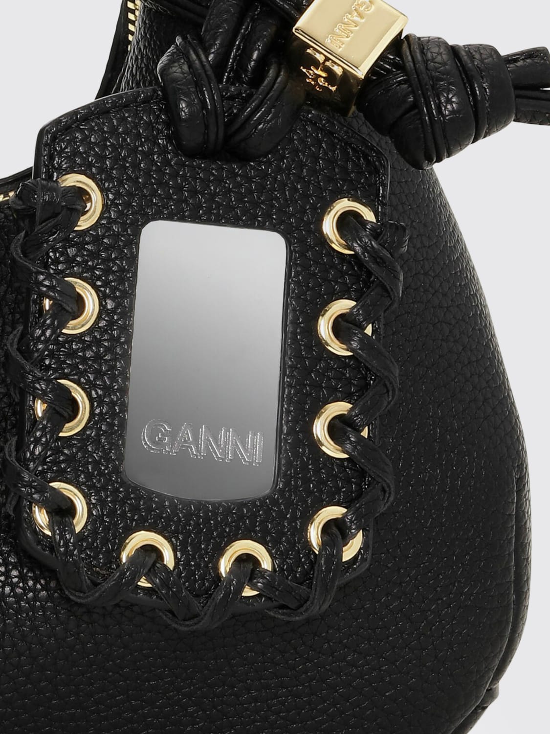 GANNI HANDBAG: Shoulder bag woman Ganni, Black - Img 4