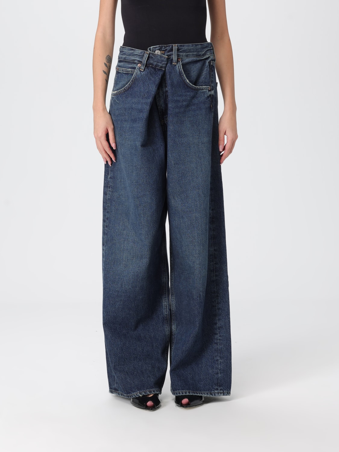 AGOLDE JEANS: Jeans femme Agolde, Bleu - Img 1