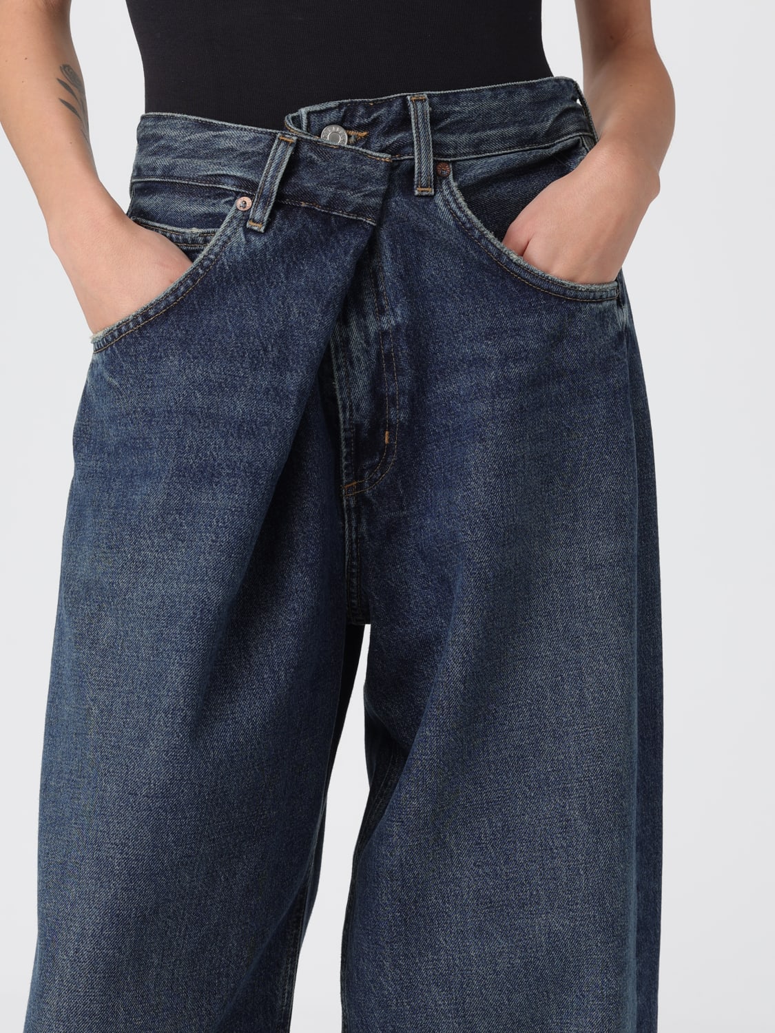 AGOLDE JEANS: Jeans femme Agolde, Bleu - Img 3