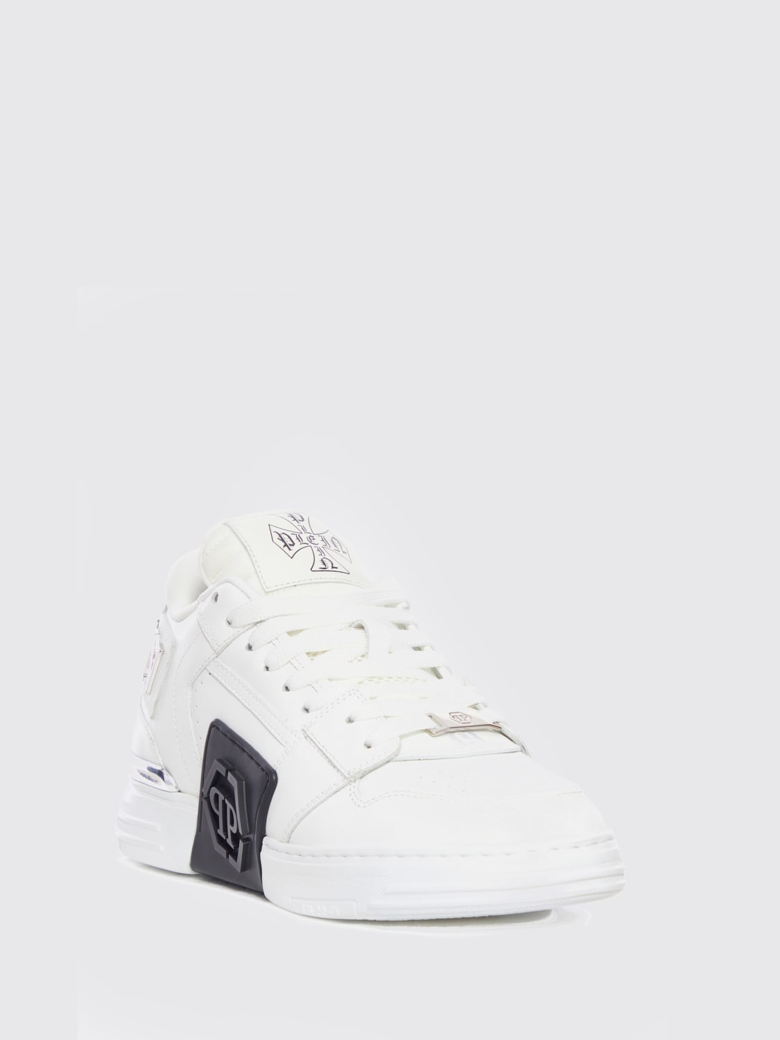 PHILIPP PLEIN SNEAKERS: Schuhe herren Philipp Plein, Weiß - Img 2
