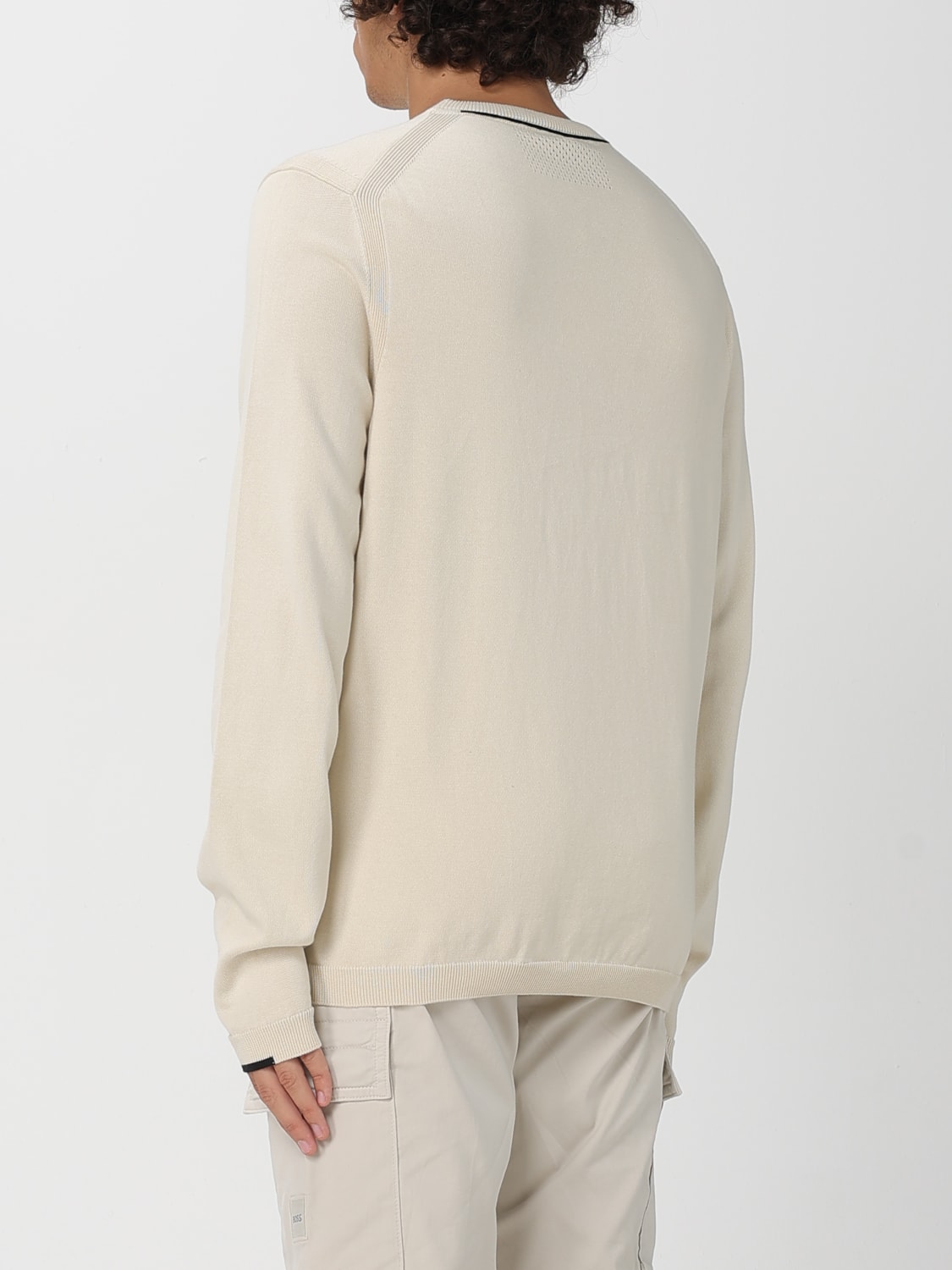BOSS SWEATER: Sweater men Boss, Yellow Cream - Img 2
