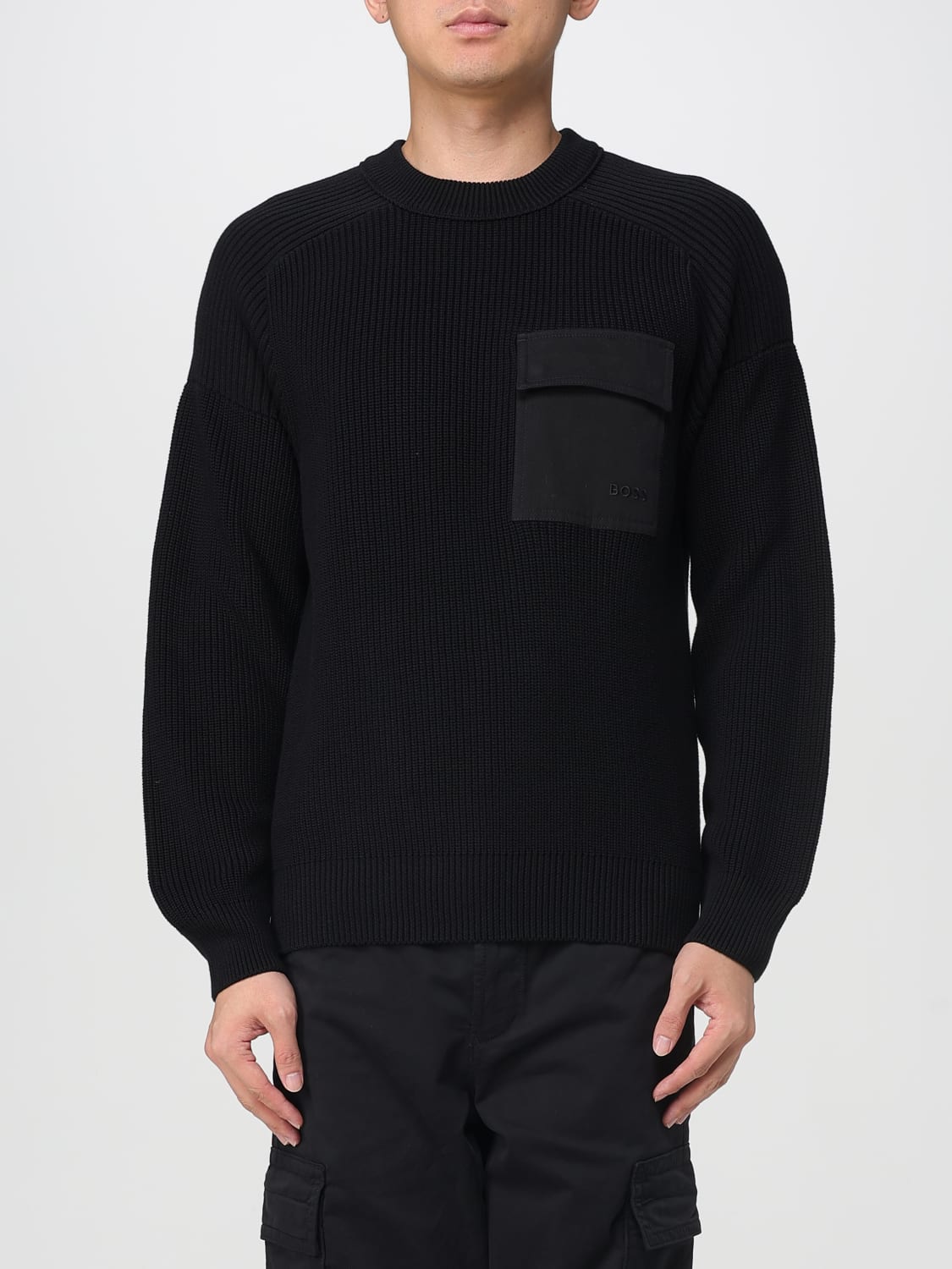 BOSS SWEATER: Sweater men Boss, Black - Img 1