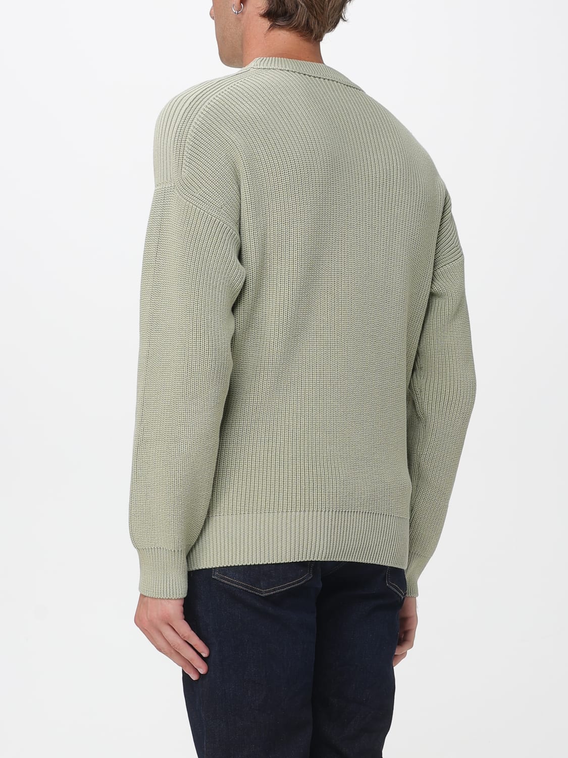 BOSS 毛衣: 毛衣 男士 Boss, 绿色 - Img 2