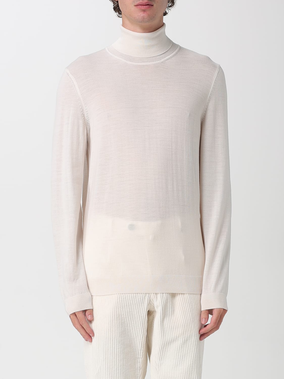 BOSS SWEATER: Sweater men Boss, White - Img 1