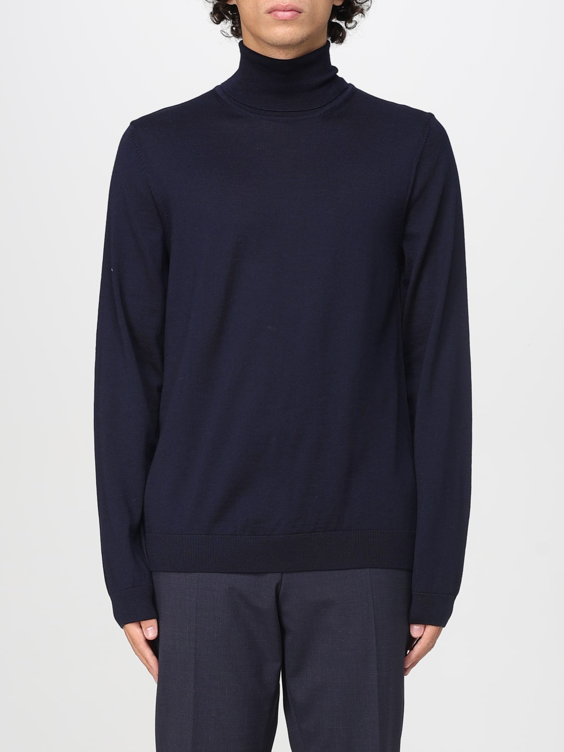 BOSS SWEATER: Sweater men Boss, Blue - Img 1