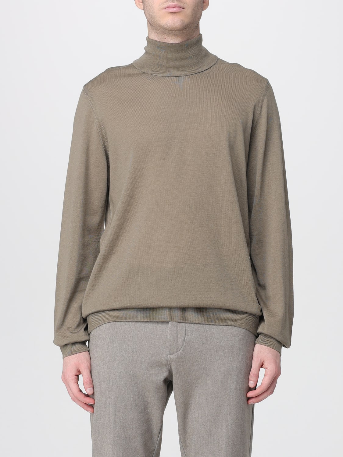 BOSS SWEATER: Sweater men Boss, Green - Img 1