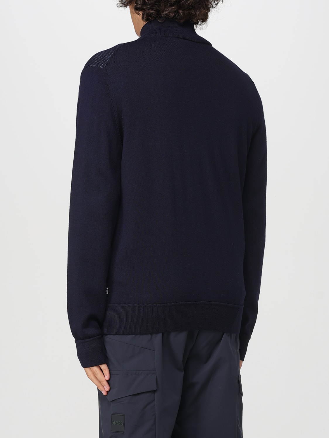 BOSS PULLOVER: Strickjacke herren Boss, Blau - Img 2