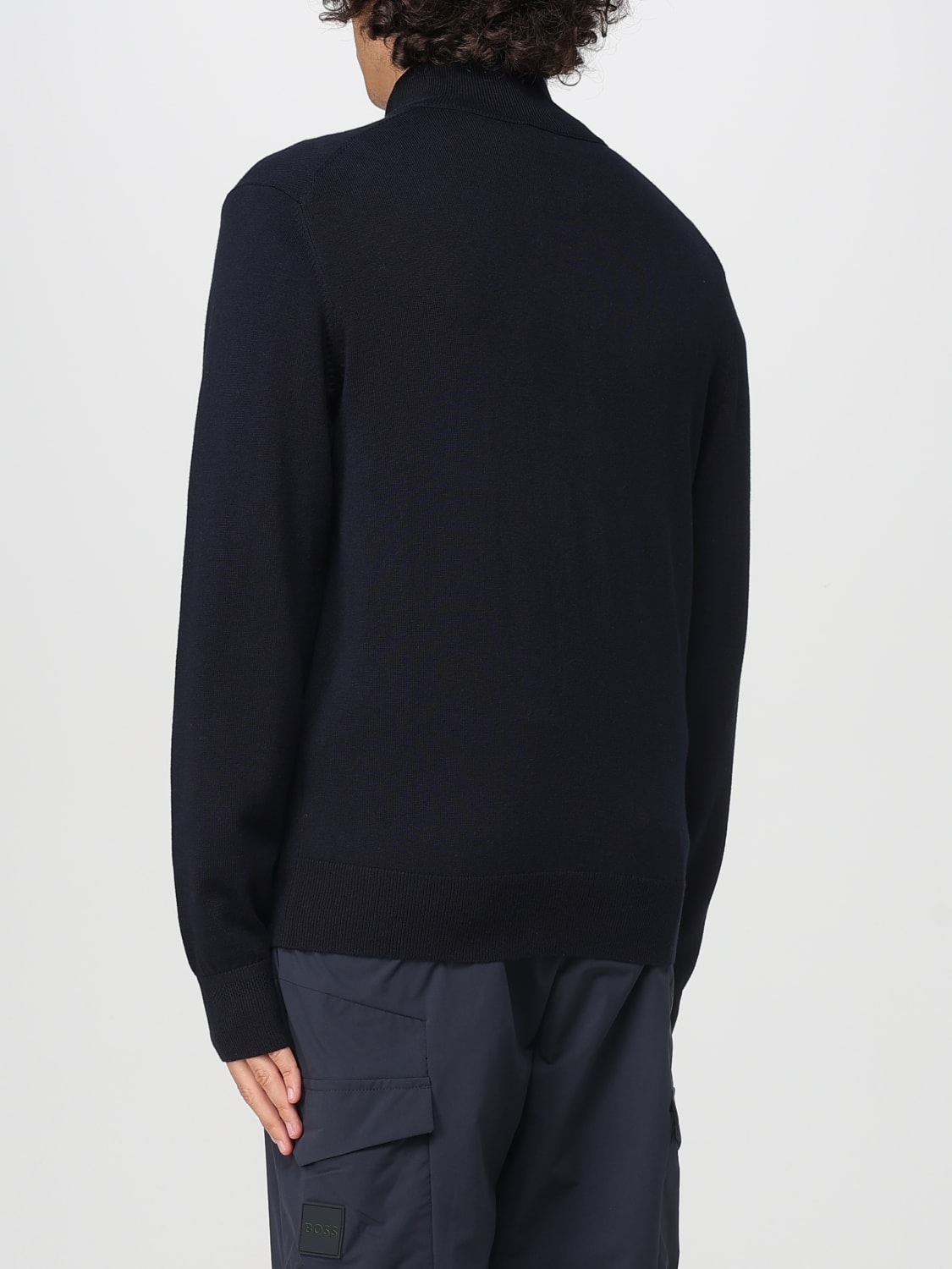 BOSS JERSEY: Cárdigan hombre Boss, Azul Oscuro - Img 2