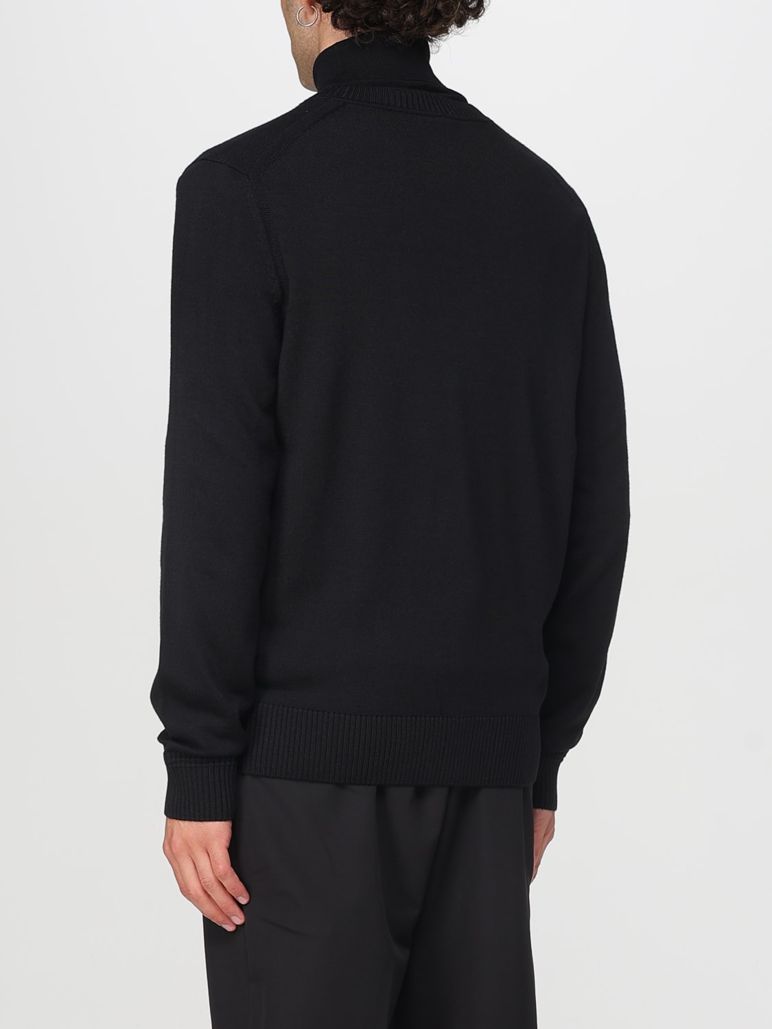 BOSS PULLOVER: Strickjacke herren Boss, Schwarz - Img 2