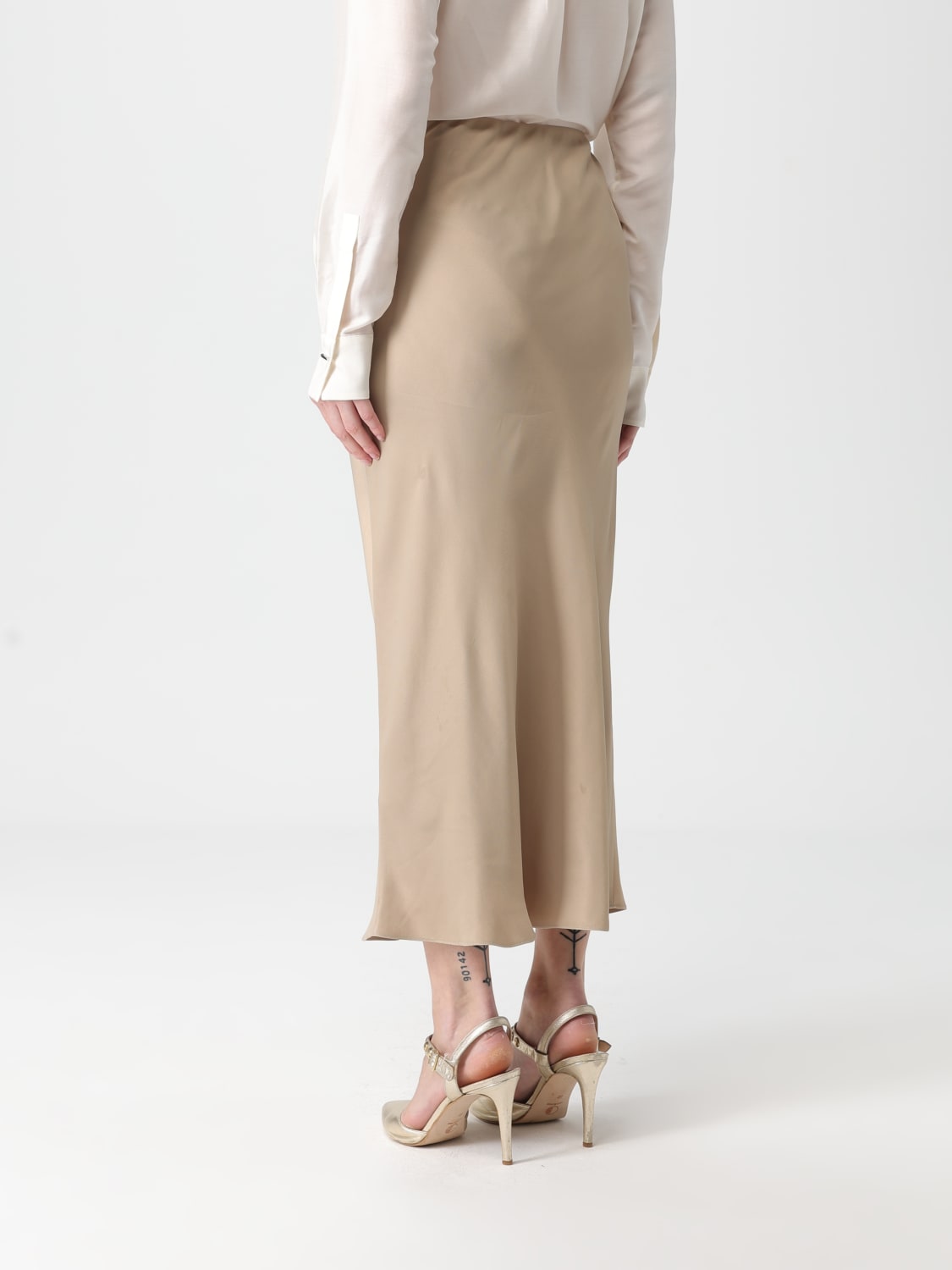 BOSS FALDA: Falda mujer Boss, Beige - Img 3