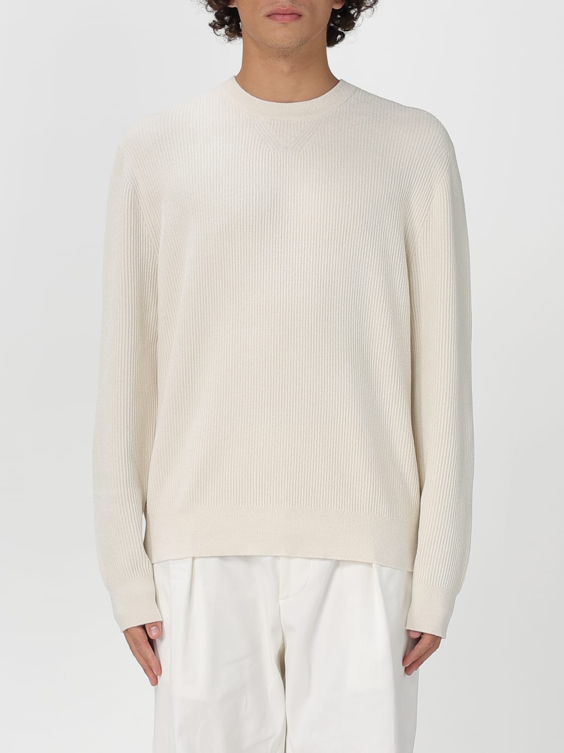 BOSS JERSEY: Jersey hombre Boss, Blanco - Img 1