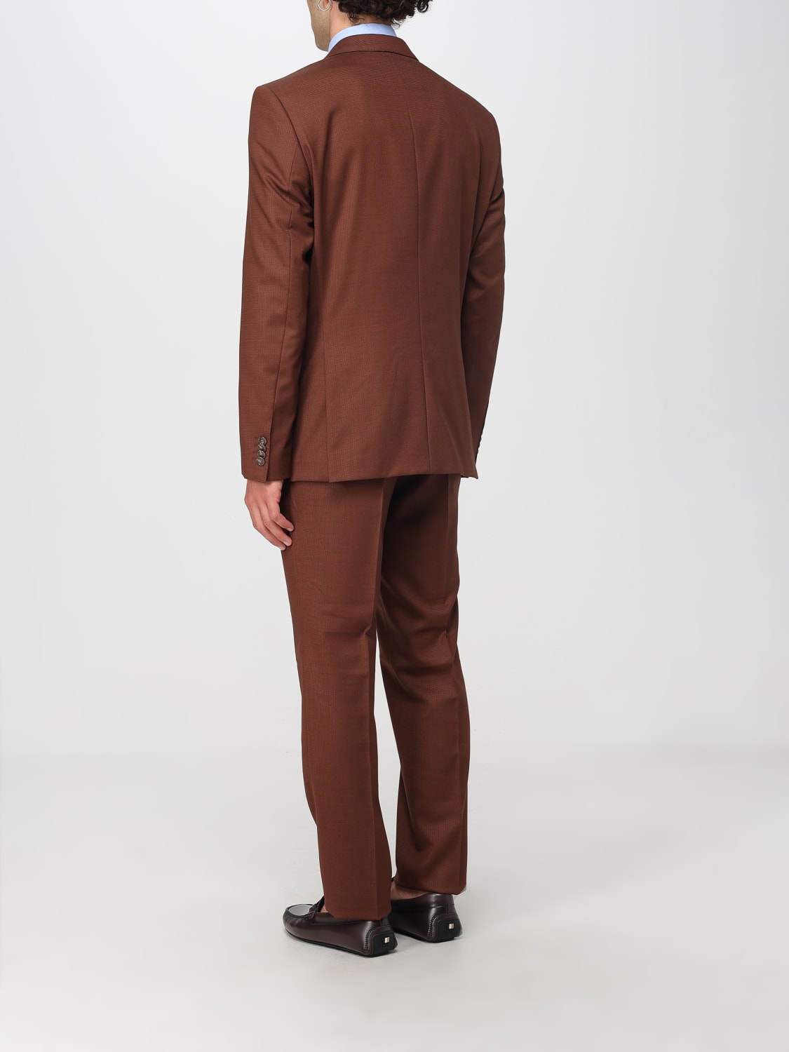 BOSS 西服套装: 西服套装 男士 Boss, 棕色 - Img 3