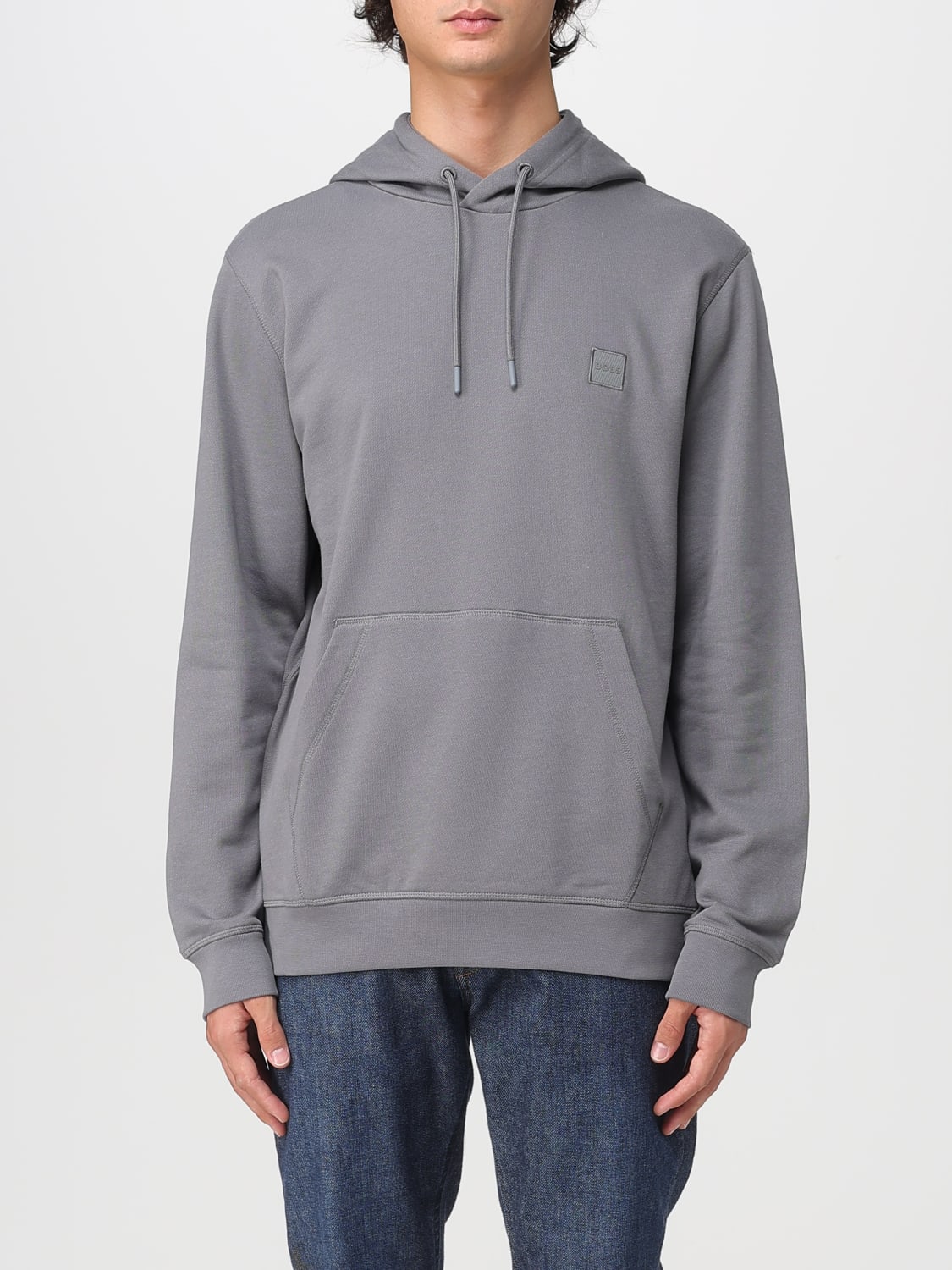 BOSS SUDADERA: Sudadera hombre Boss, Gris - Img 1