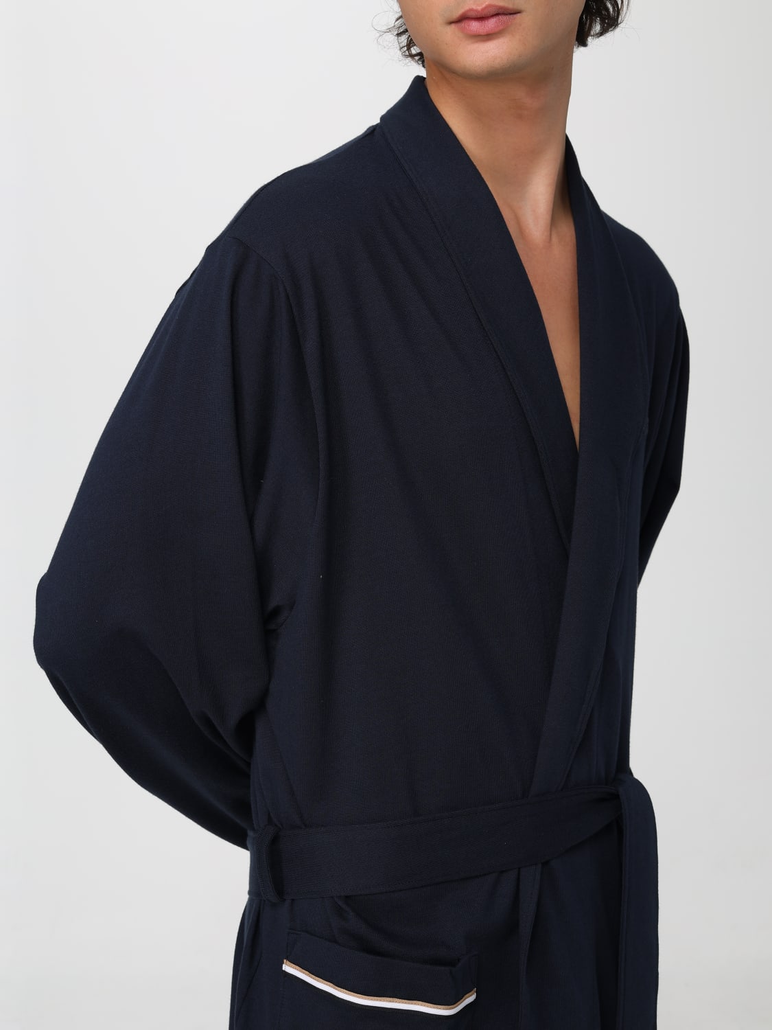 BOSS BATHROBES: Bathrobes lifestyle Boss, Blue - Img 4