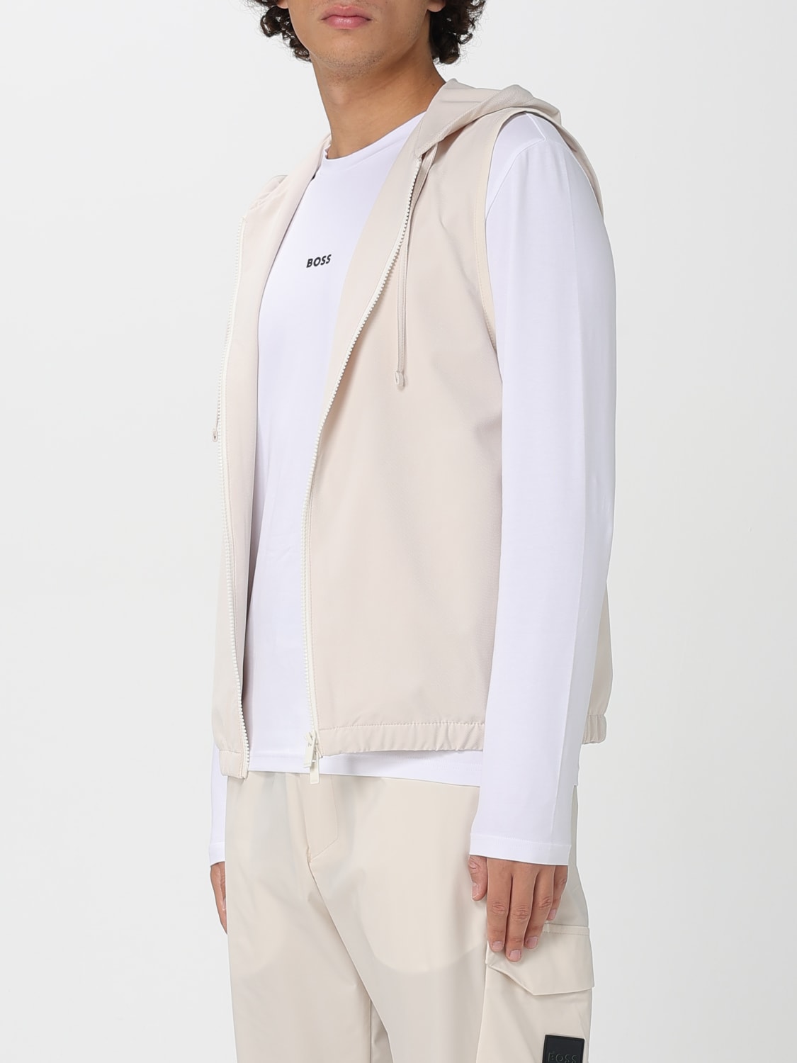 BOSS スーツベスト: スーツベスト メンズ Boss, イエロークリーム - Img 3