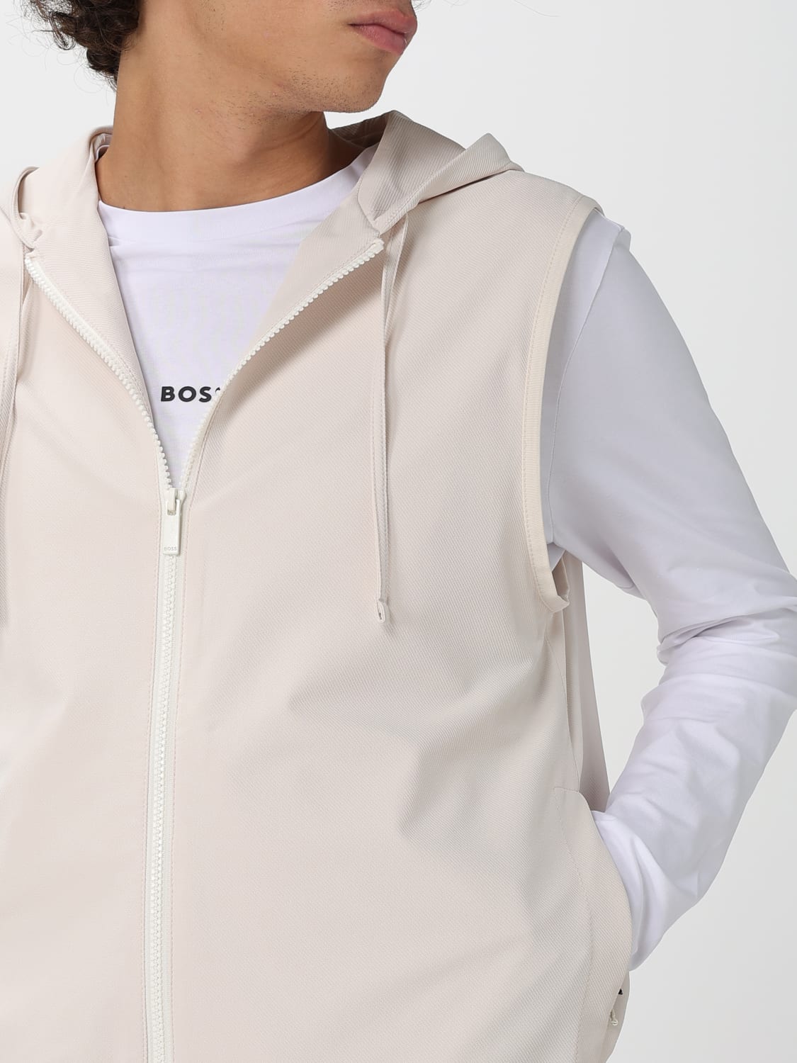 BOSS スーツベスト: スーツベスト メンズ Boss, イエロークリーム - Img 4