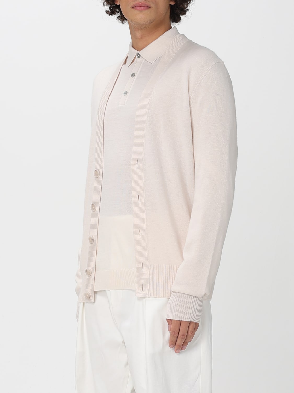 BOSS SWEATER: Cardigan men Boss, Beige - Img 3
