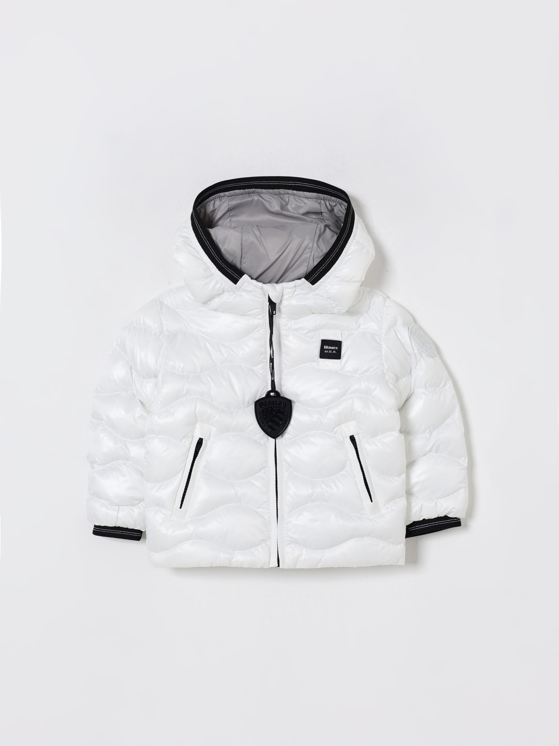 BLAUER JACKET: Jacket kids Blauer, White - Img 1