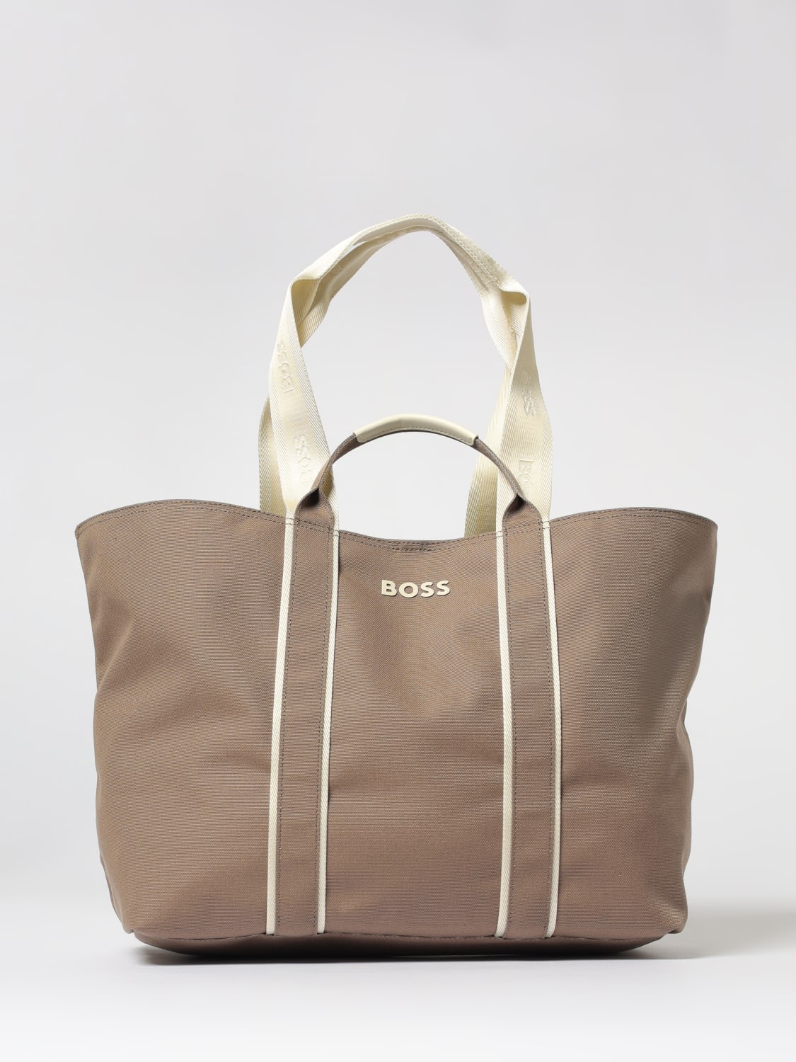 BOSS TOTE BAG: Handbag woman Boss, Beige - Img 1