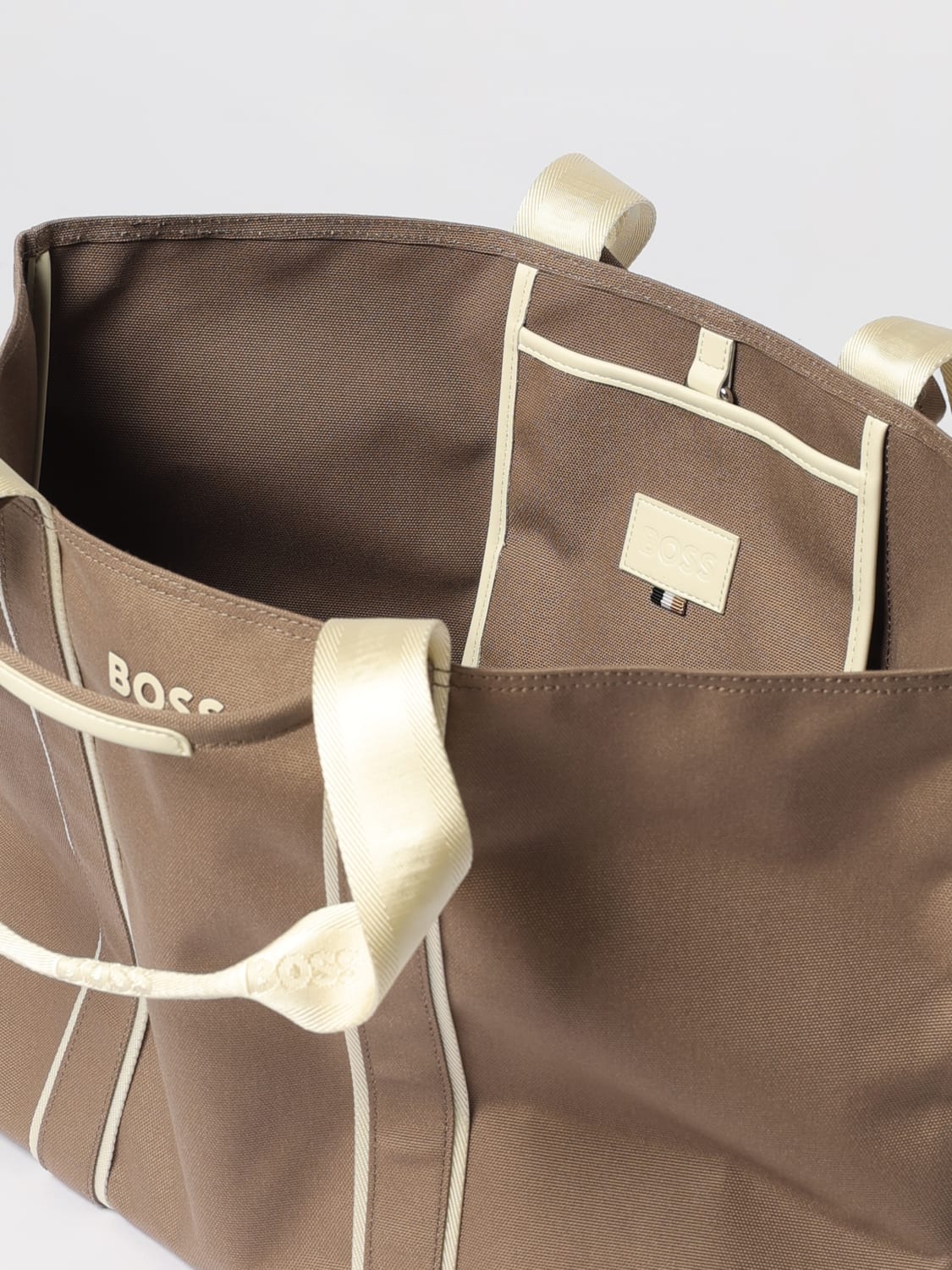 BOSS TOTE BAG: Handbag woman Boss, Beige - Img 3